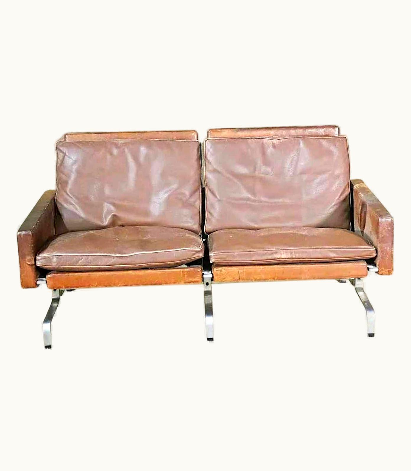 Poul Kjærholm Poul Kjærholm Fritz Hansen Loveseat By Poul Kjaerholm PK31-2