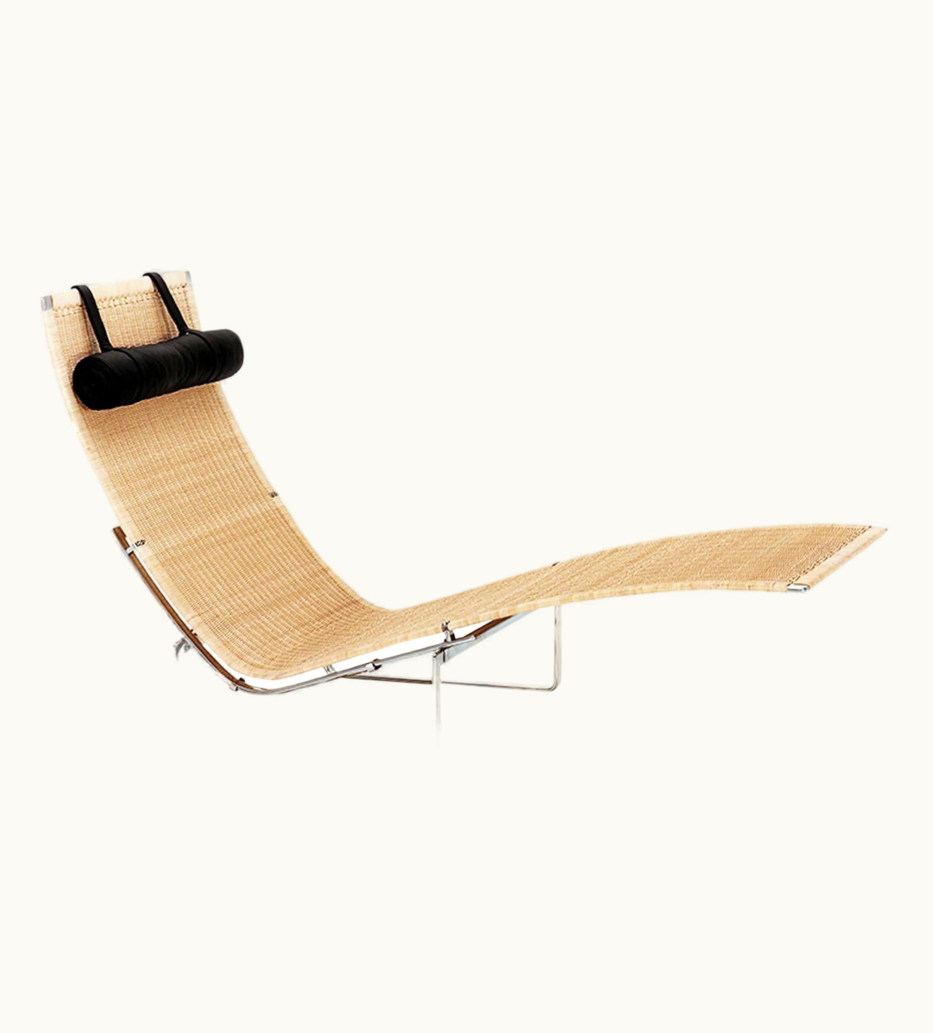 Poul Kjærholm Poul Kjærholm Model Pk24 Wicker With Aura Leather Neck Rest