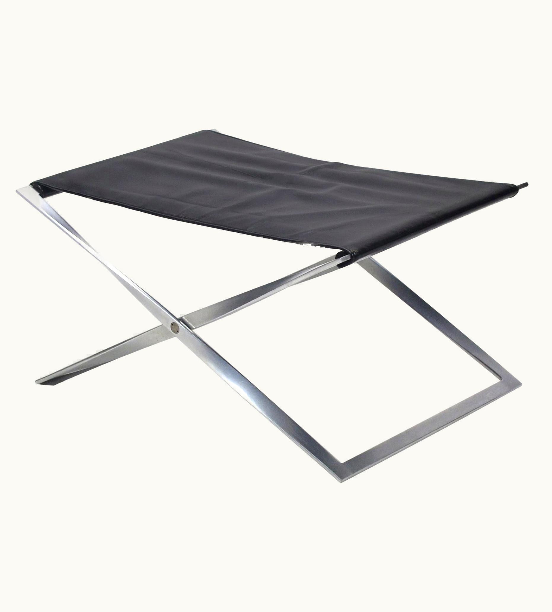Poul Kjærholm Poul Kjaerholm PK91 Folding Stool By E. Kold Christensen