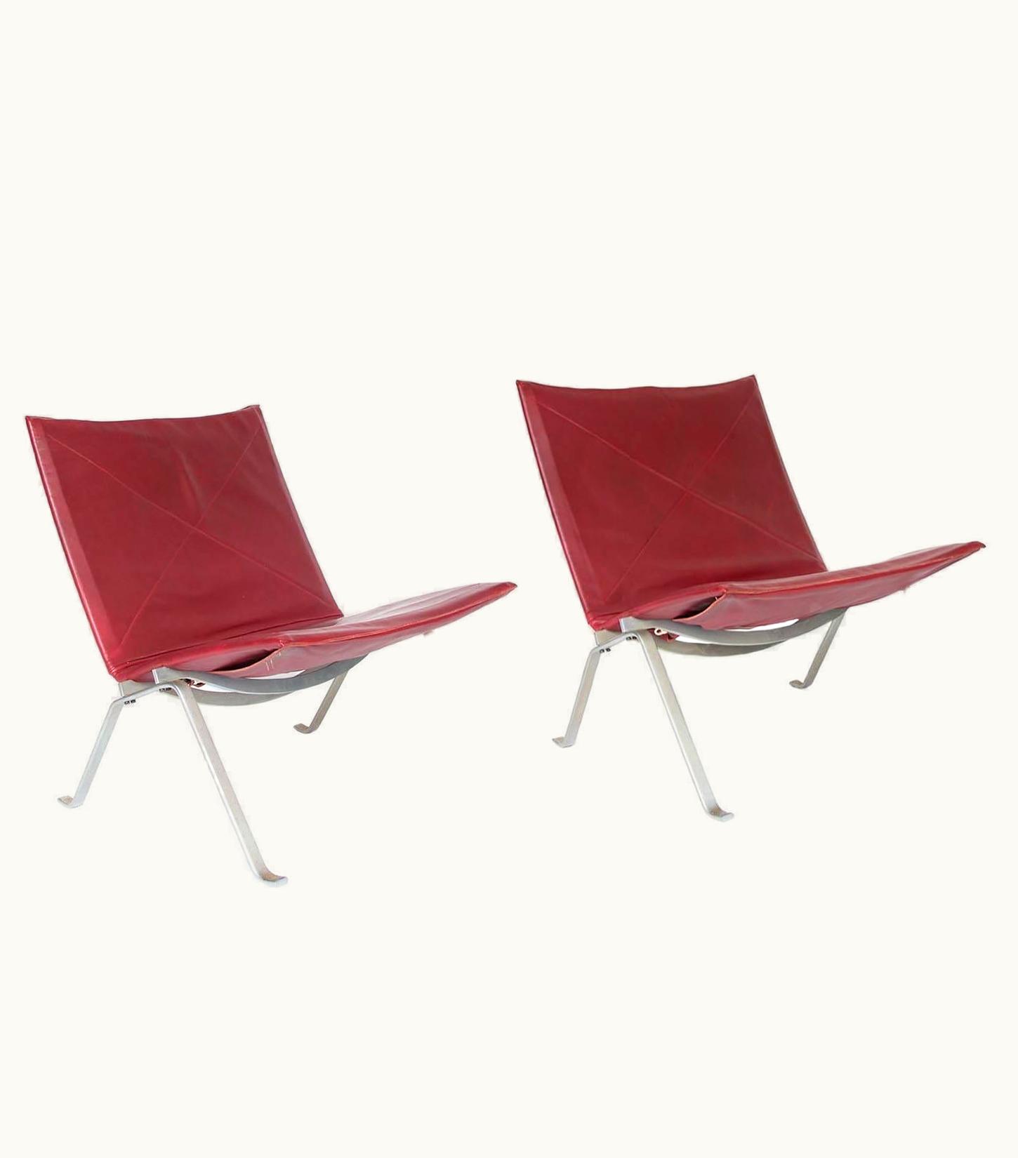 Poul Kjærholm Poul Kjærholm 1956, Poul Kjaerholm For E. Kold Christensen, PK22 Lounge Chairs