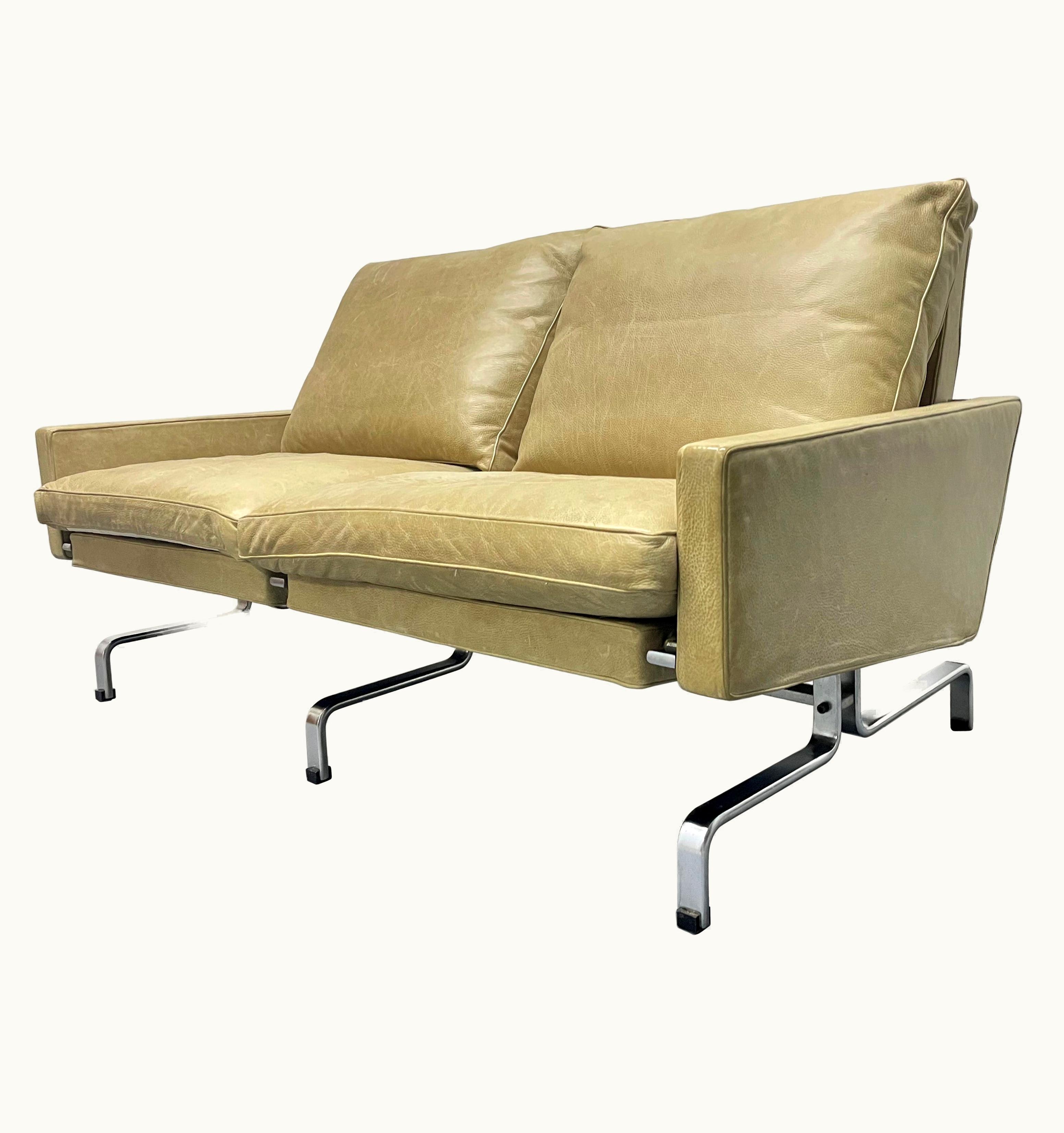 Poul Kjærholm Poul Kjaerholm Two-Seat Sofa, Model No. PK 31 /2 For E. Kold Christensen
