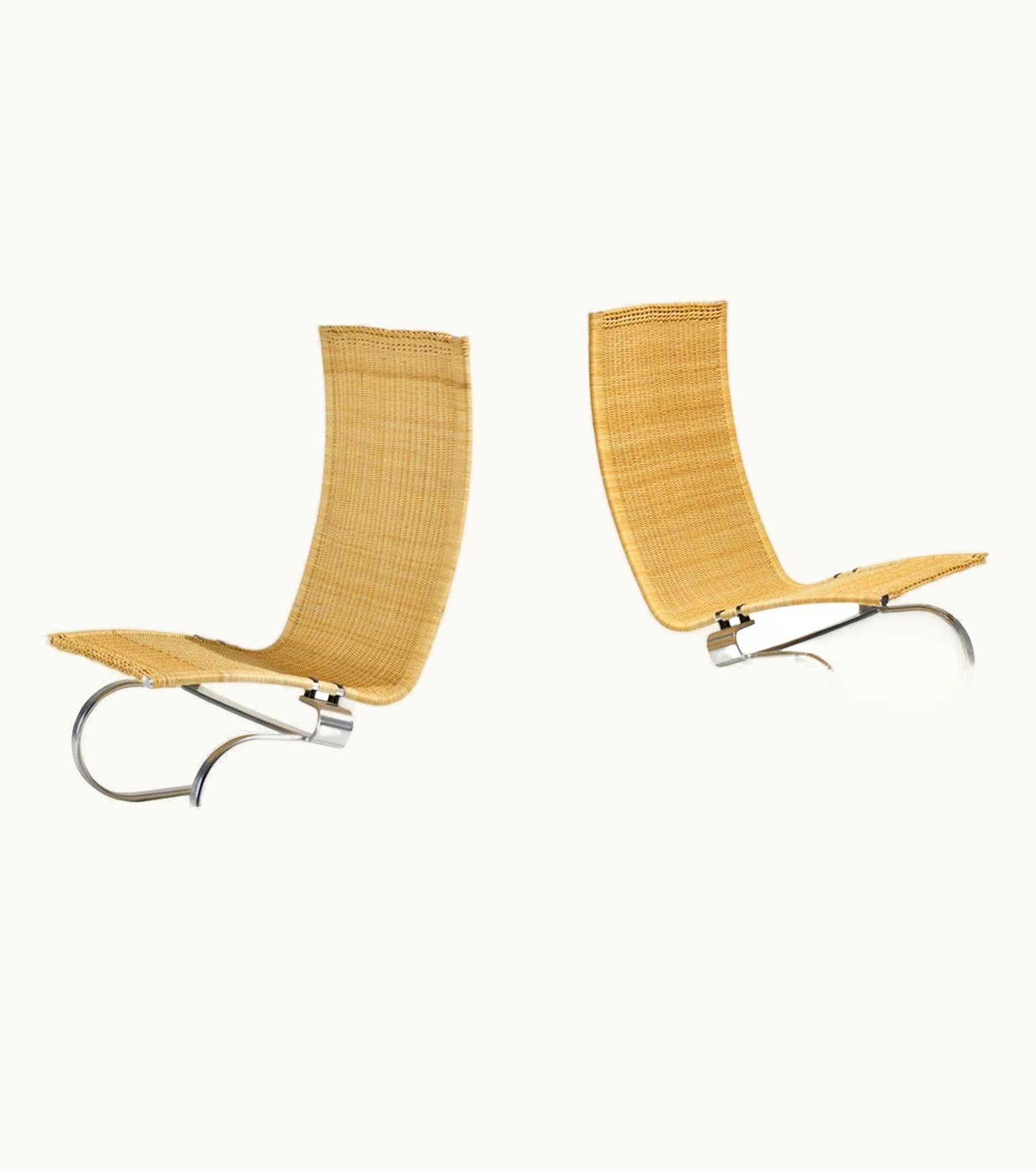 Poul Kjærholm Poul Kjærholm Pair The PK20 Is A Laidback And Elegant Easy Chair, Designed By Poul Kjærholm