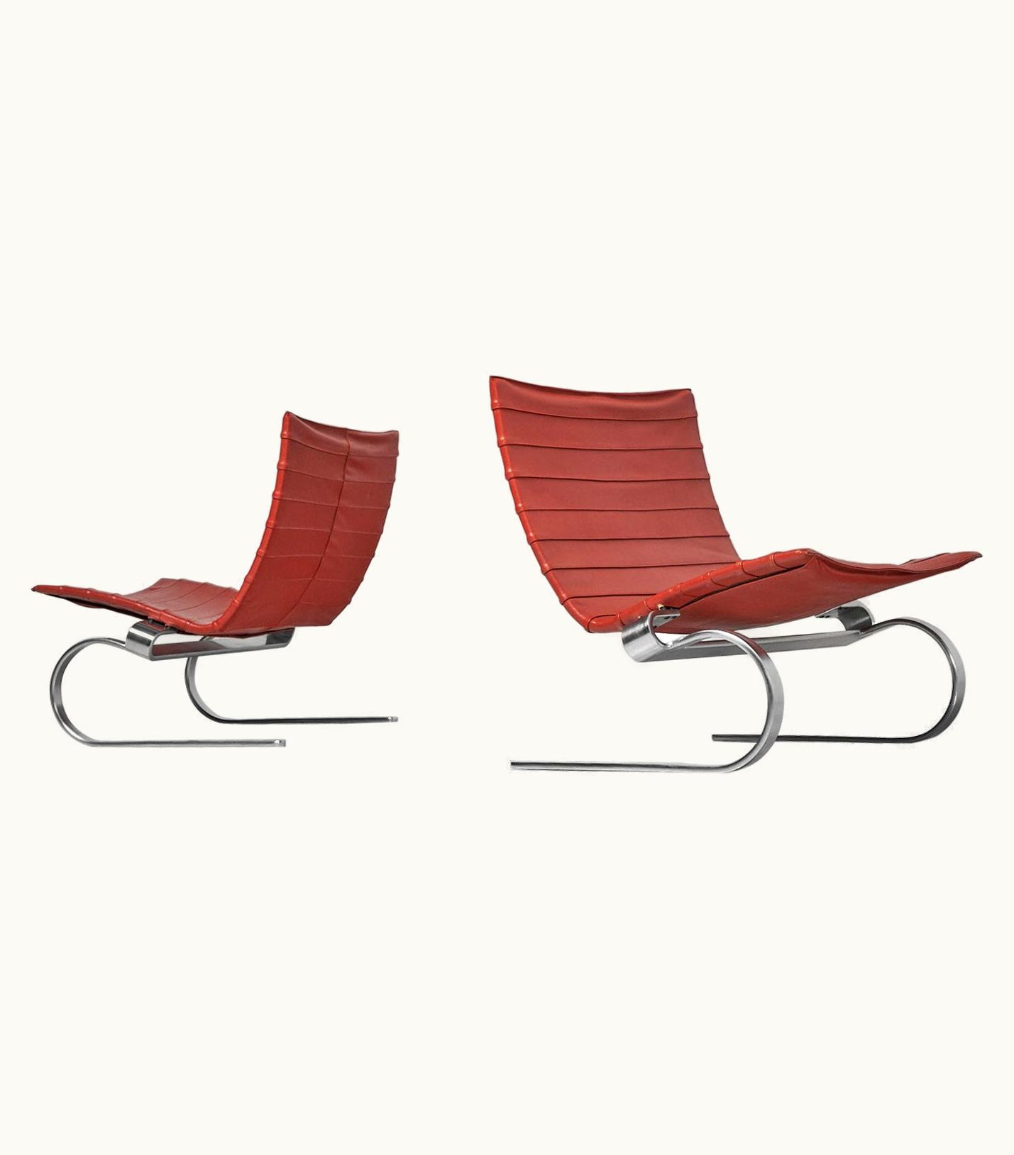 Poul Kjærholm Poul Kjaerholm PK20 Lounge Chairs EKC Denmark 1968