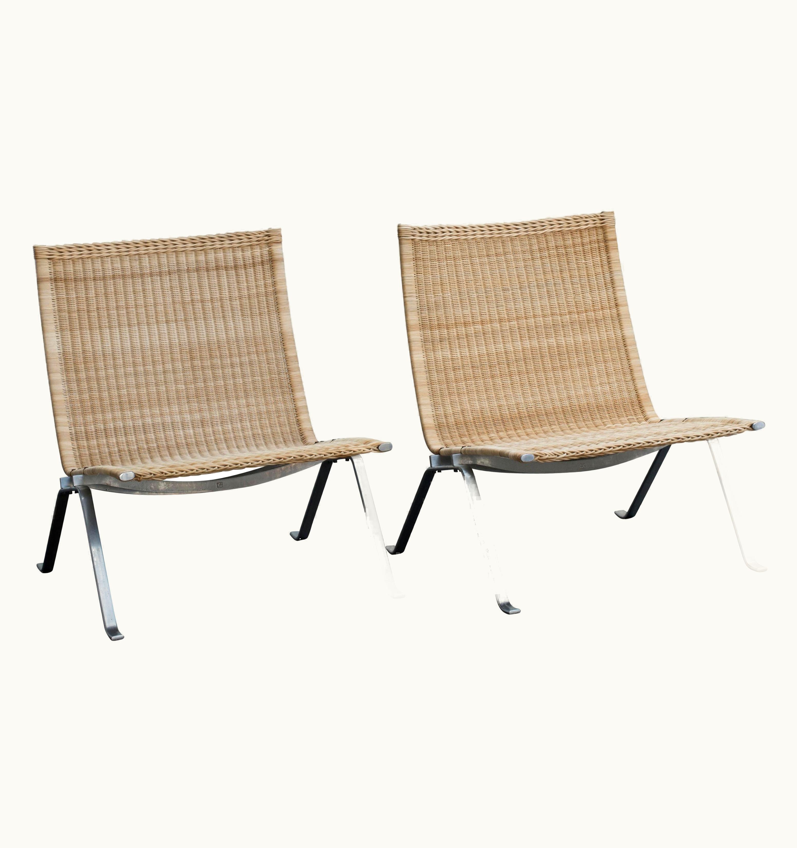 Poul Kjærholm Poul Kjaerholm Pair Of PK22 For E. Kold Christensen