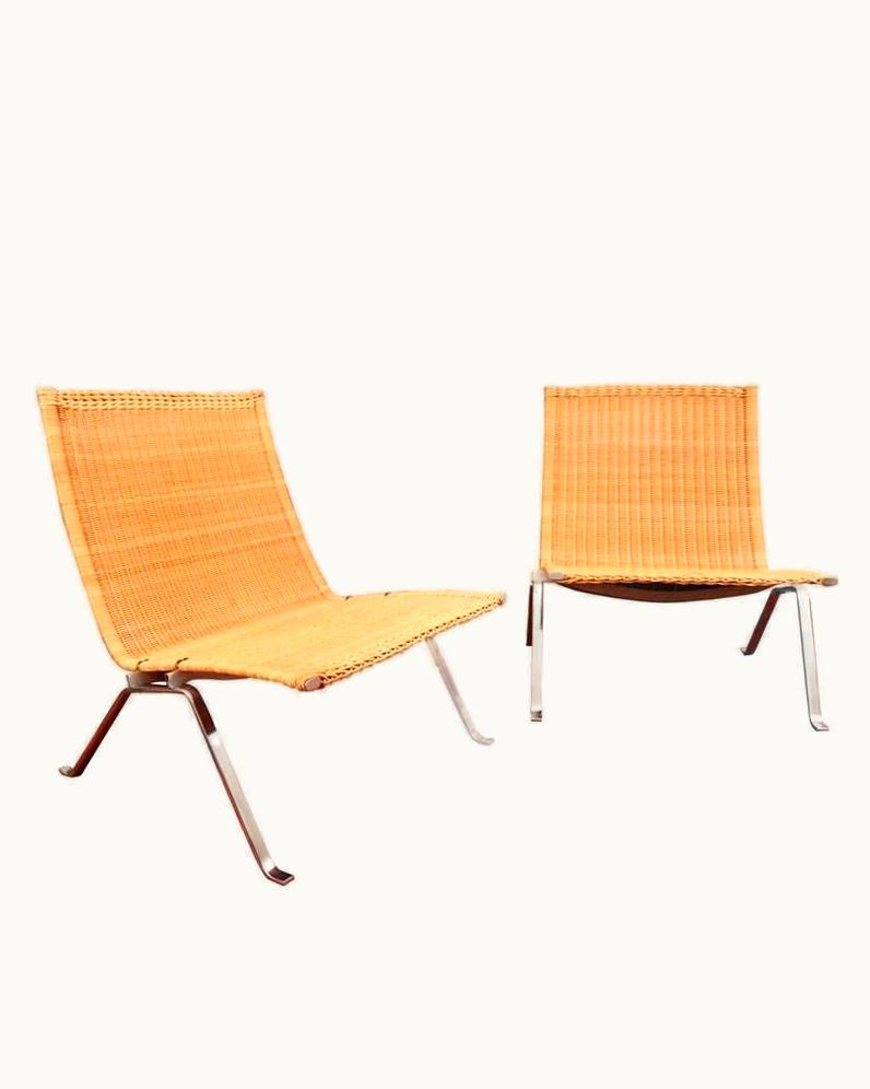 Poul Kjærholm Poul Kjærholm Pair Of Lounge Chairs By Poul Kjaerholm