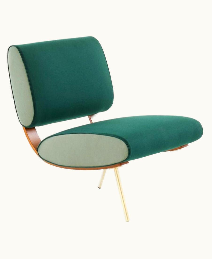 Gio Ponti Gio Ponti Armchair In Bicolor Canvas Molteni&C By Gio Ponti Round D.154.5 - Made In Italy