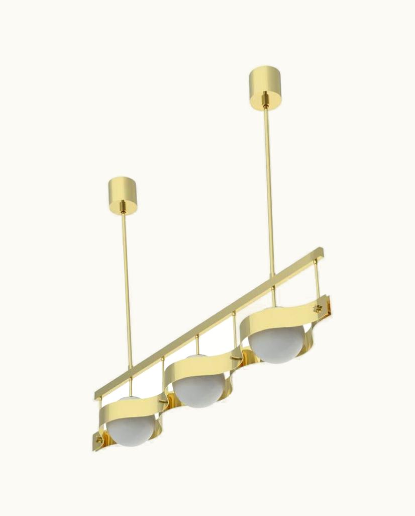Gio Ponti Gio Ponti 21st Century Pavone Linear Pendant Lamp, DALI, Gio Ponti 2019 Italy