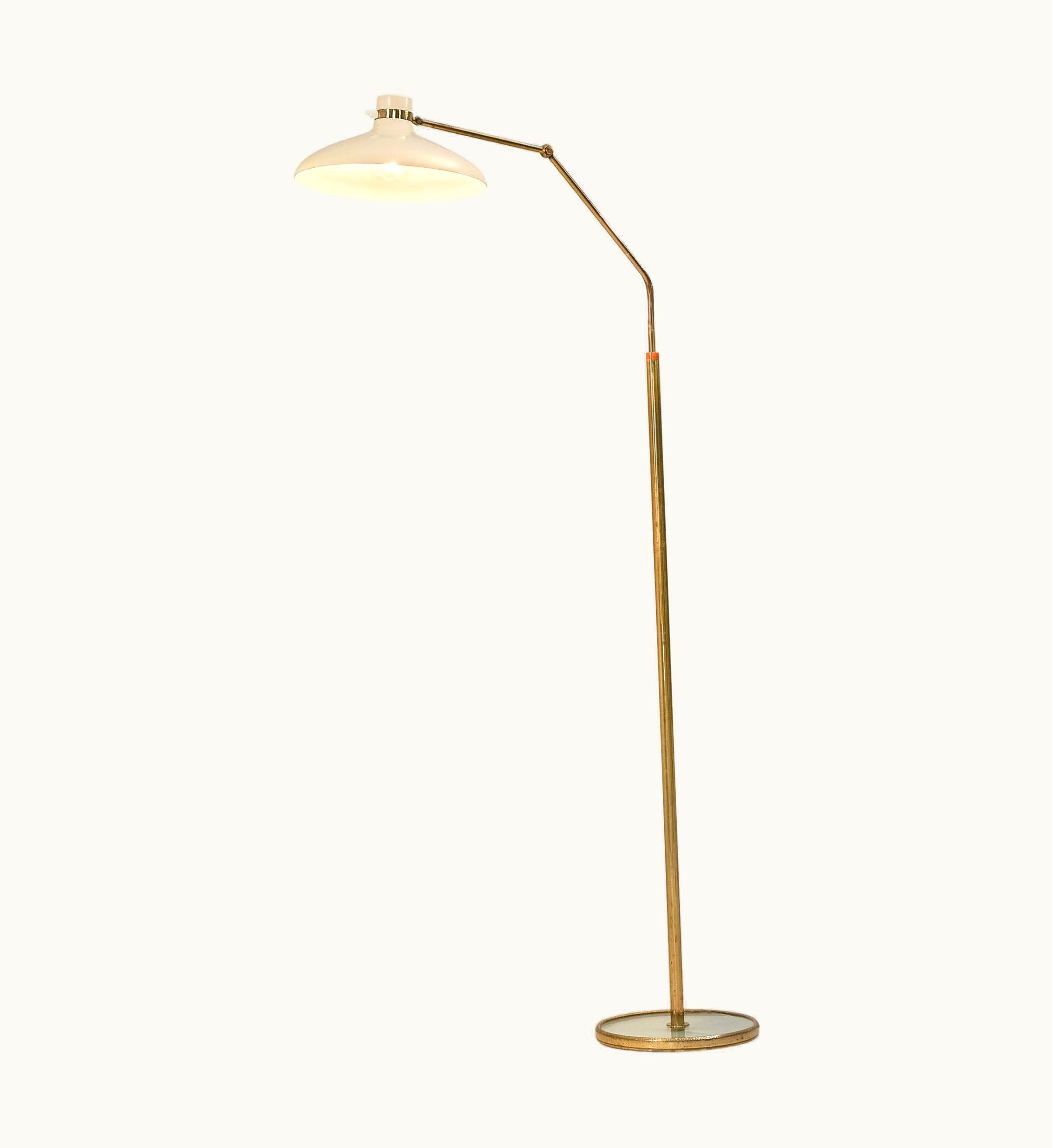 Gio Ponti Gio Ponti For Fontana Arte 'Parco Dei Principi' Floor Lamp With White Shade