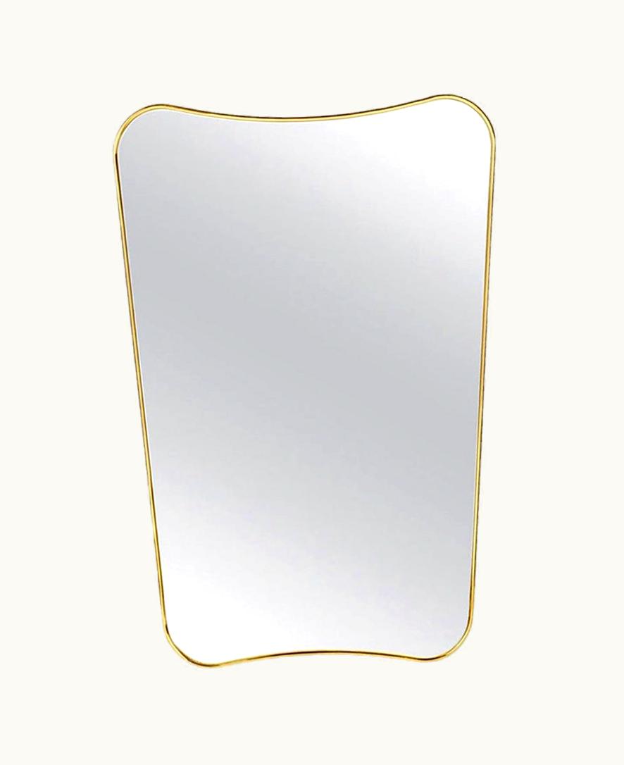 Gio Ponti Gio Ponti F.A. 33 Medium Mirror In Brass
