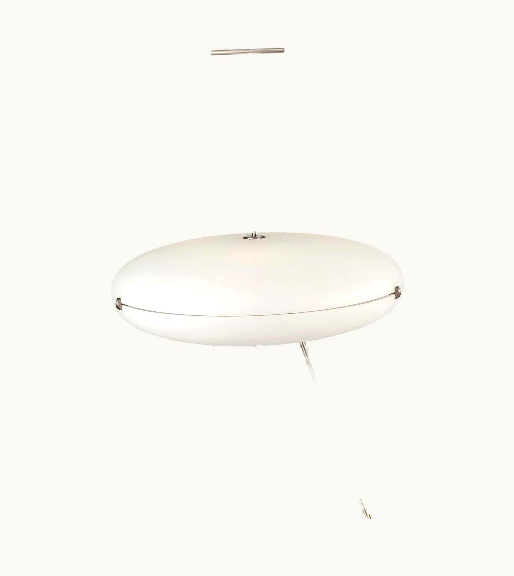 Gio Ponti Gio Ponti Luna Orizzontale Floor Lamp In Satin Nickel For Tato Italia