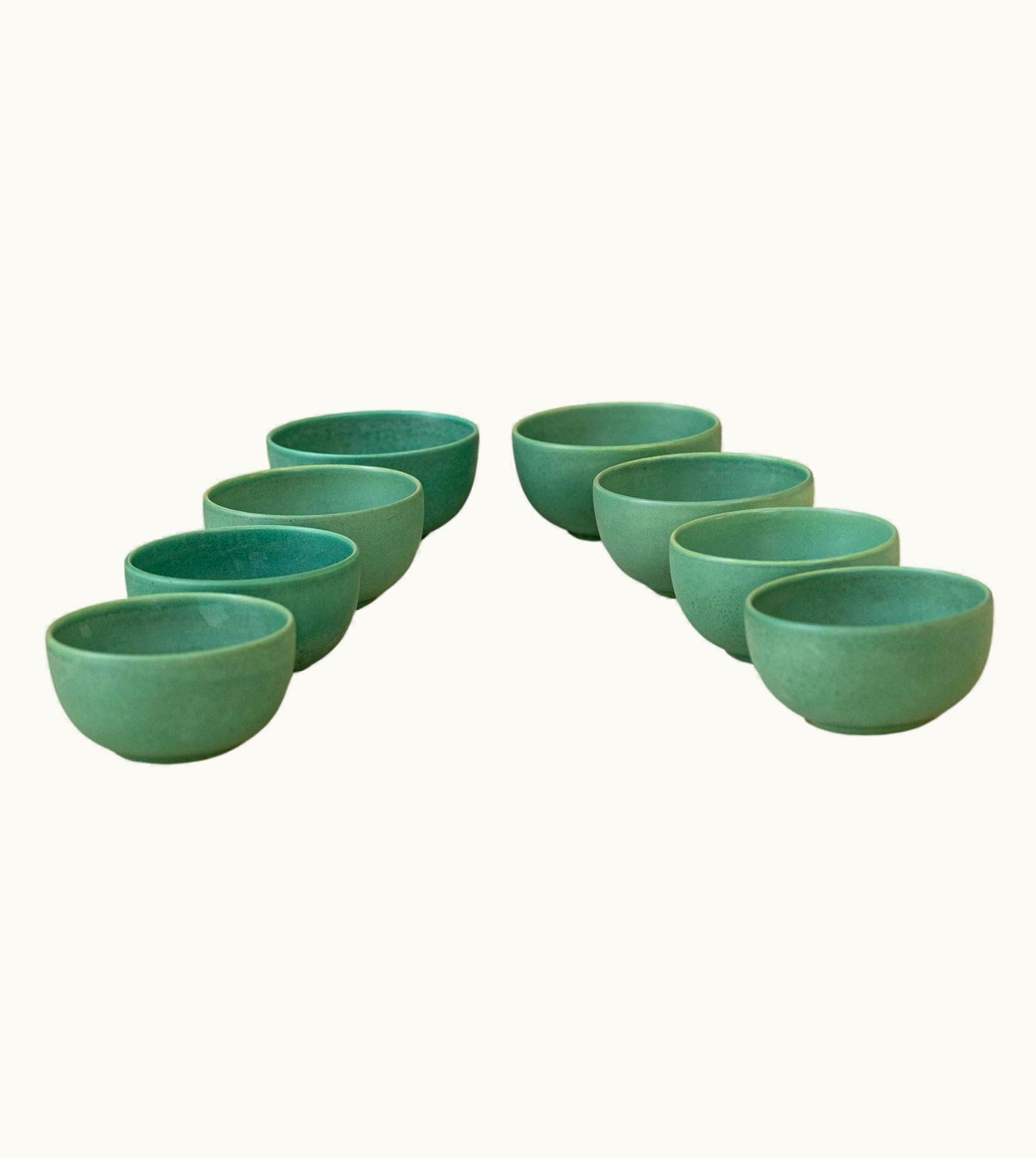 Gio Ponti Gio Ponti Set Of Eight Ceramic By Gio Ponti For Richard Ginori, Italy 1950 Circa