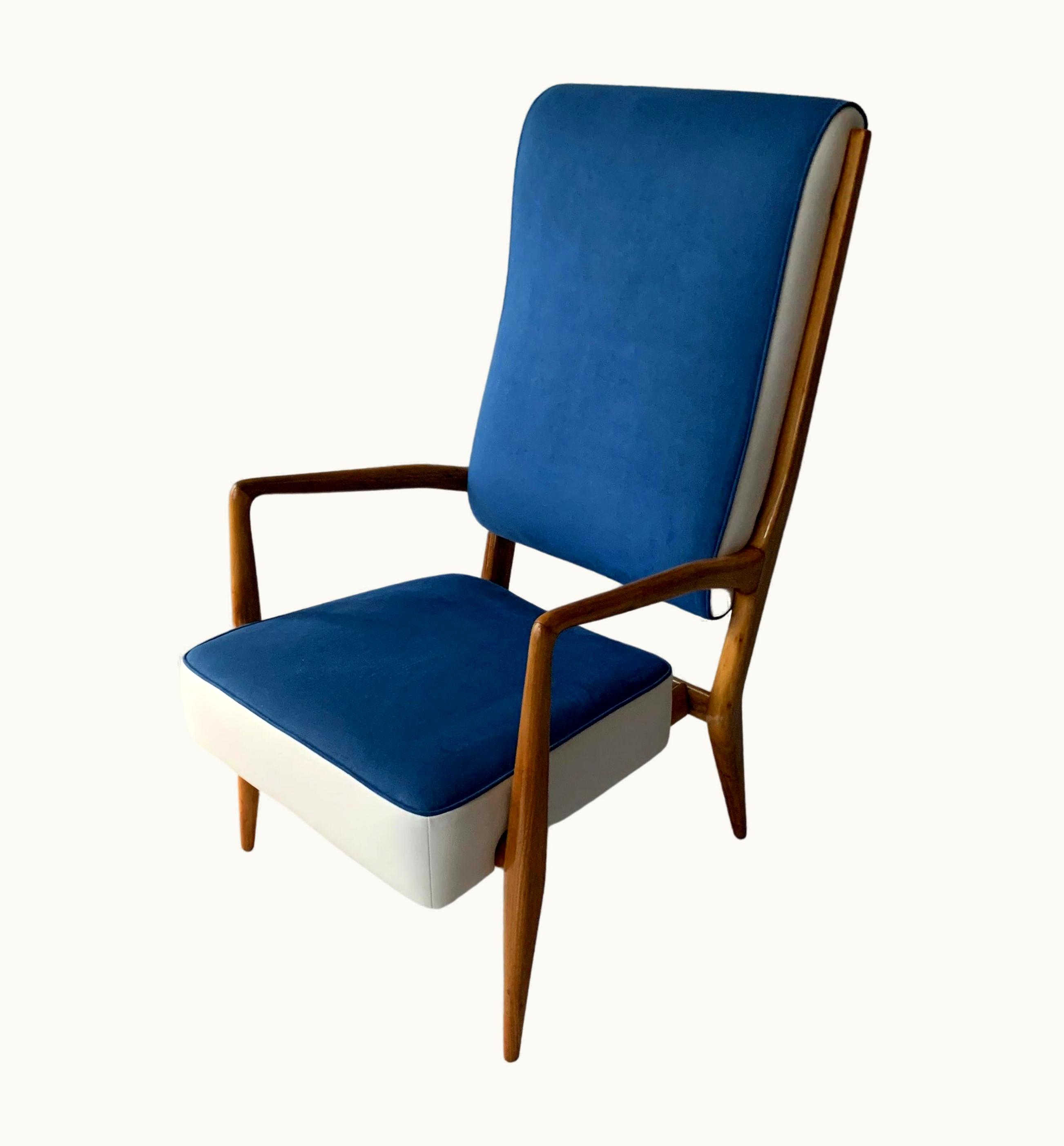 Gio Ponti Gio Ponti Rare Gio Ponti Amchair Manufactured By Cassina Model # 589, Made In 1955