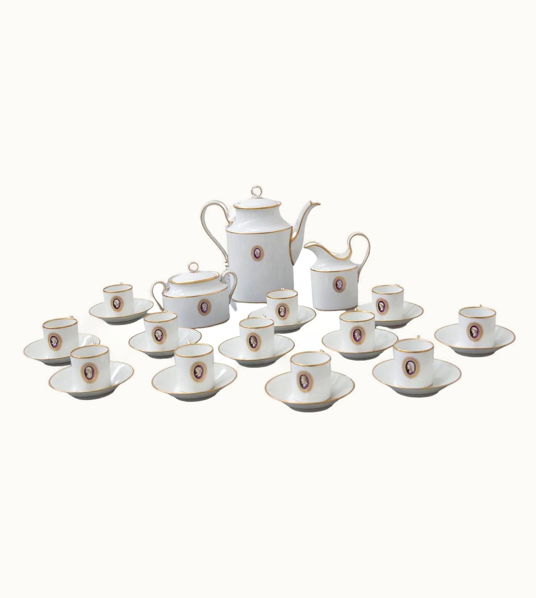 Gio Ponti;Richard Ginori Gio Ponti;Richard Ginori Ceramic Tea Set Designed Attr. To Gio Ponti