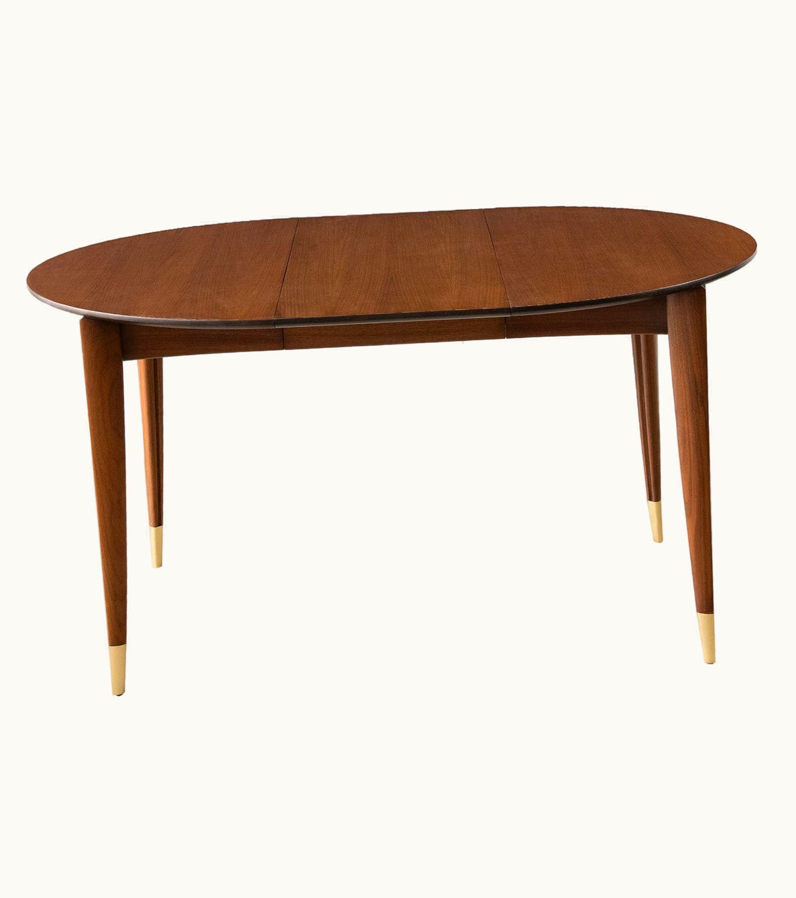 Gio Ponti Gio Ponti Extension Dining Table In Italian Walnut - M. Singer & Sons Model 2135