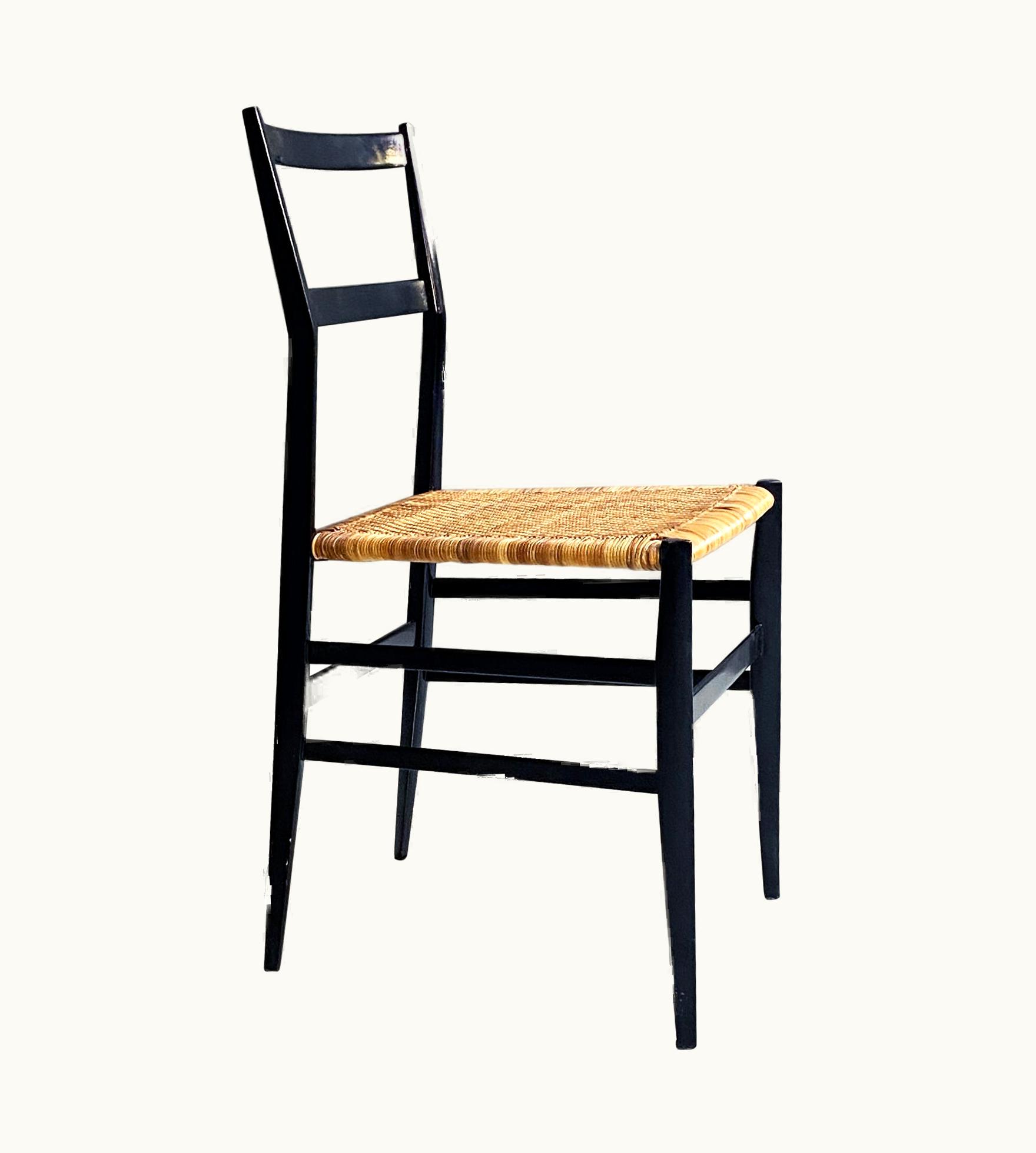 Gio Ponti Gio Ponti Italian Mid-Century Modern Superleggera Chair By Gio Ponti For Cassina, 1951