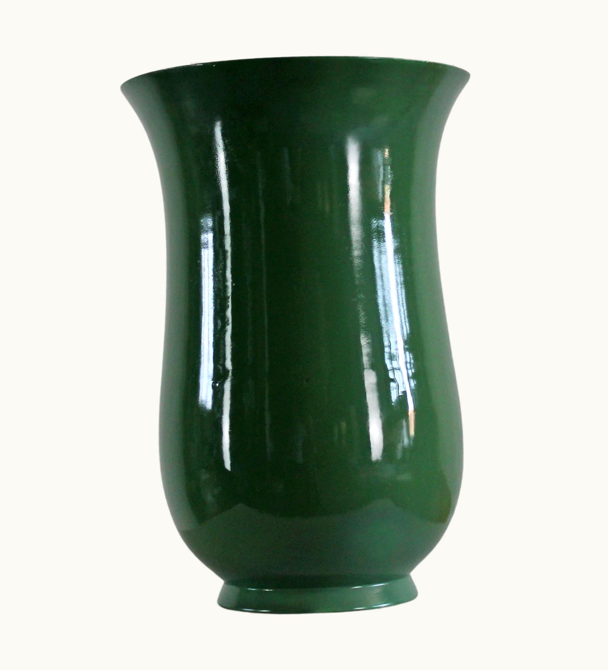 Gio Ponti Gio Ponti Large Green Vase In Ceramic By Richard Ginori 1930s