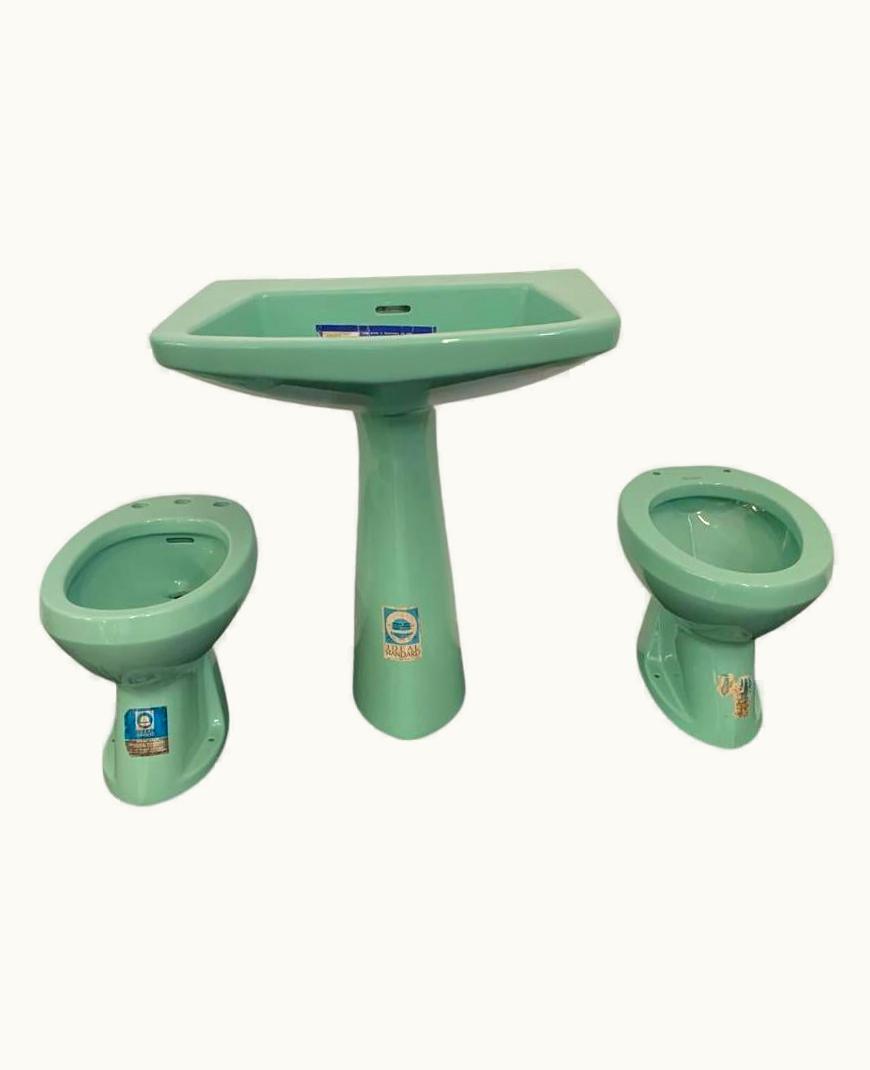 Gio Ponti Gio Ponti Bathroom Fixtures By Gio Ponti For Ideal Standard, 1950s, Color - Sea Green