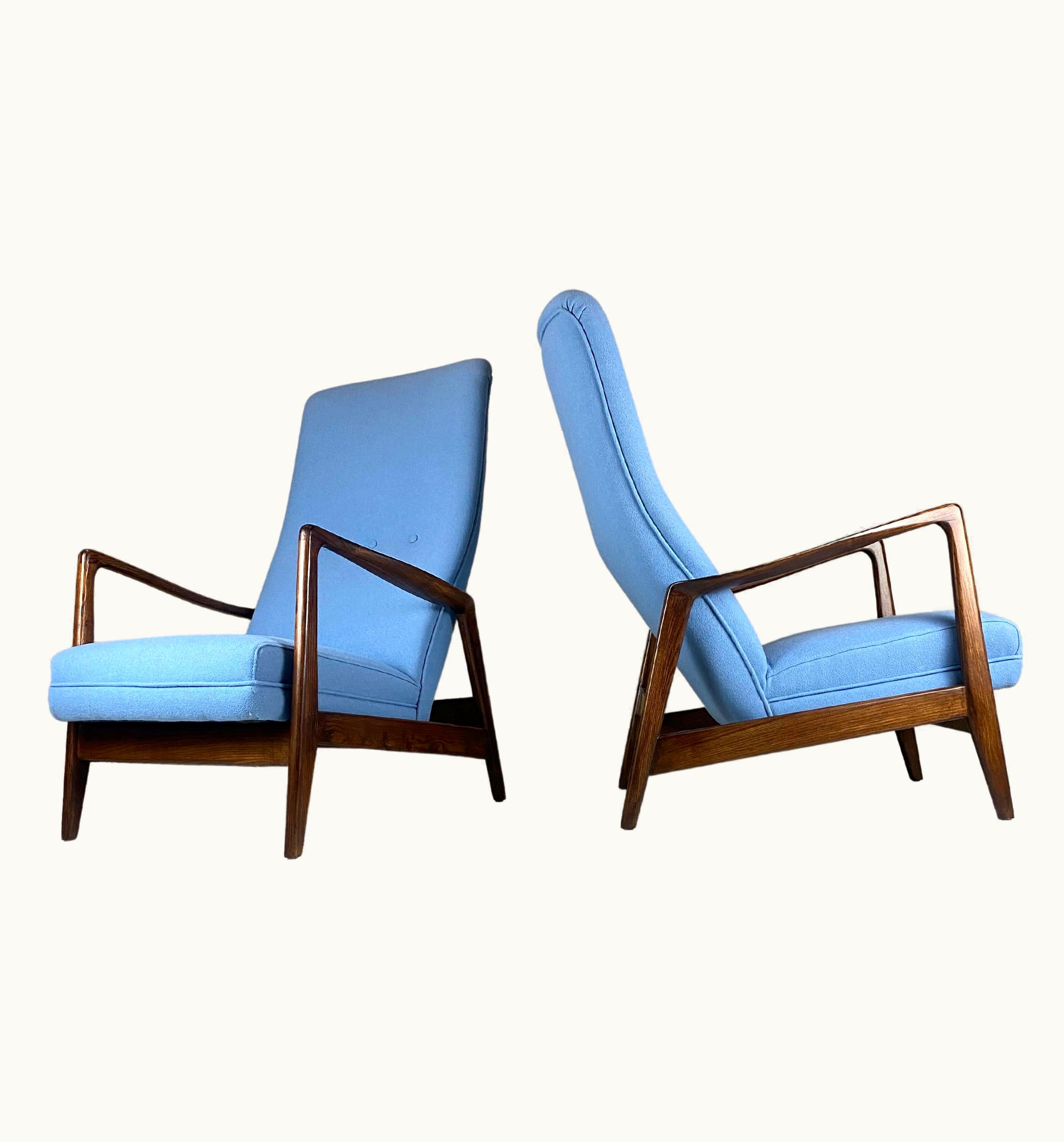 Gio Ponti Gio Ponti Pair Of Cassina No. 829 Highback Lounge Chairs By Gio Ponti, Parco Dei Principe
