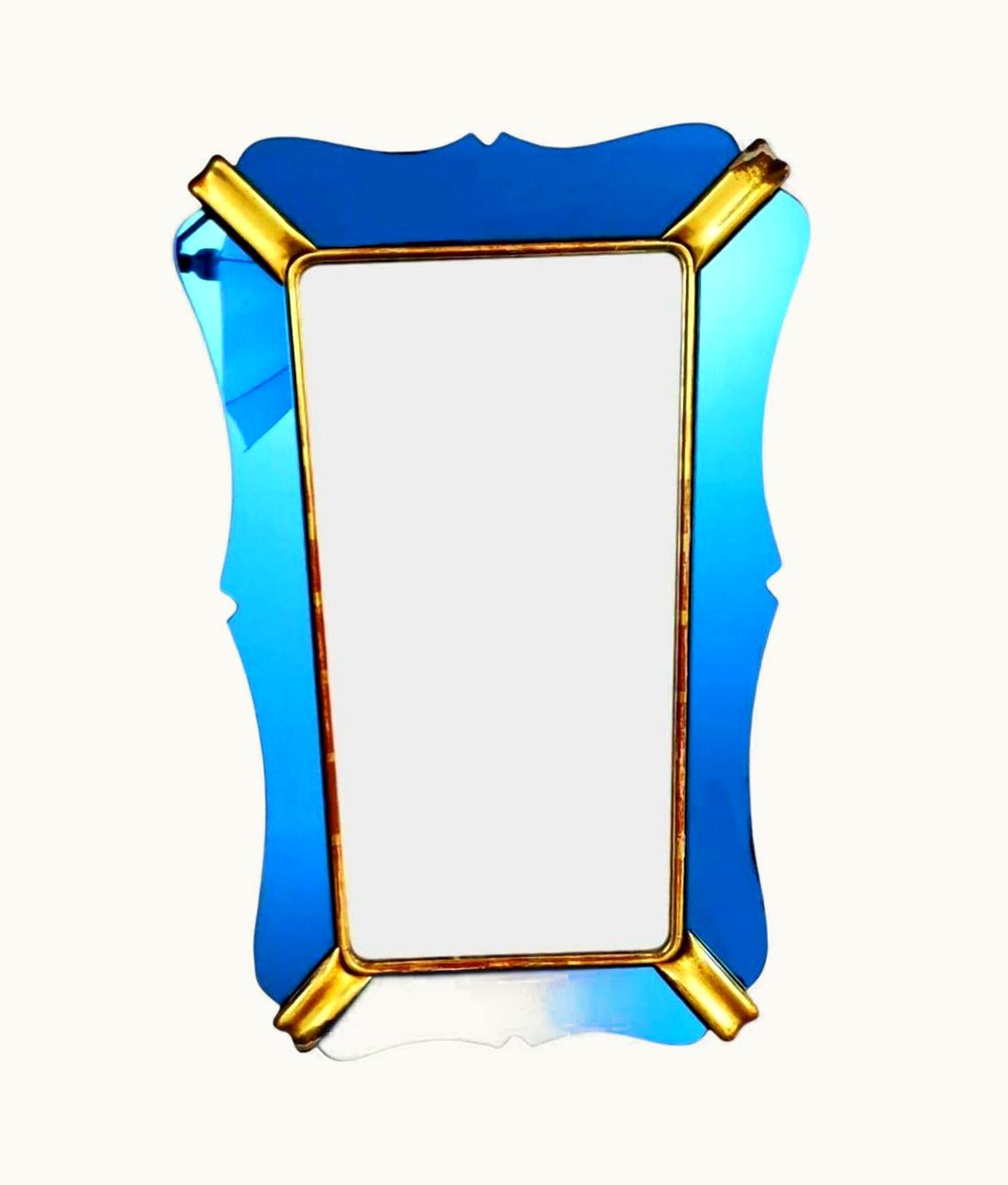 Gio Ponti Gio Ponti Collectible Mirror Designed By Gio Ponti Production Luigi Fontana, Fontana Arte