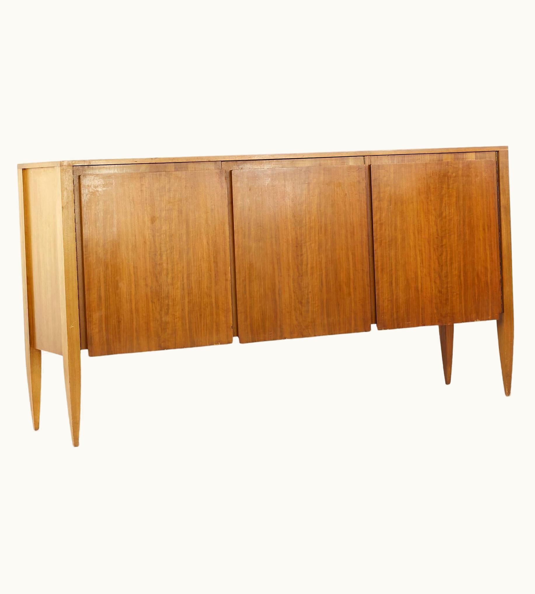 Gio Ponti Gio Ponti For Singer And Sons Mid Century Model 2160 Walnut Cabinet