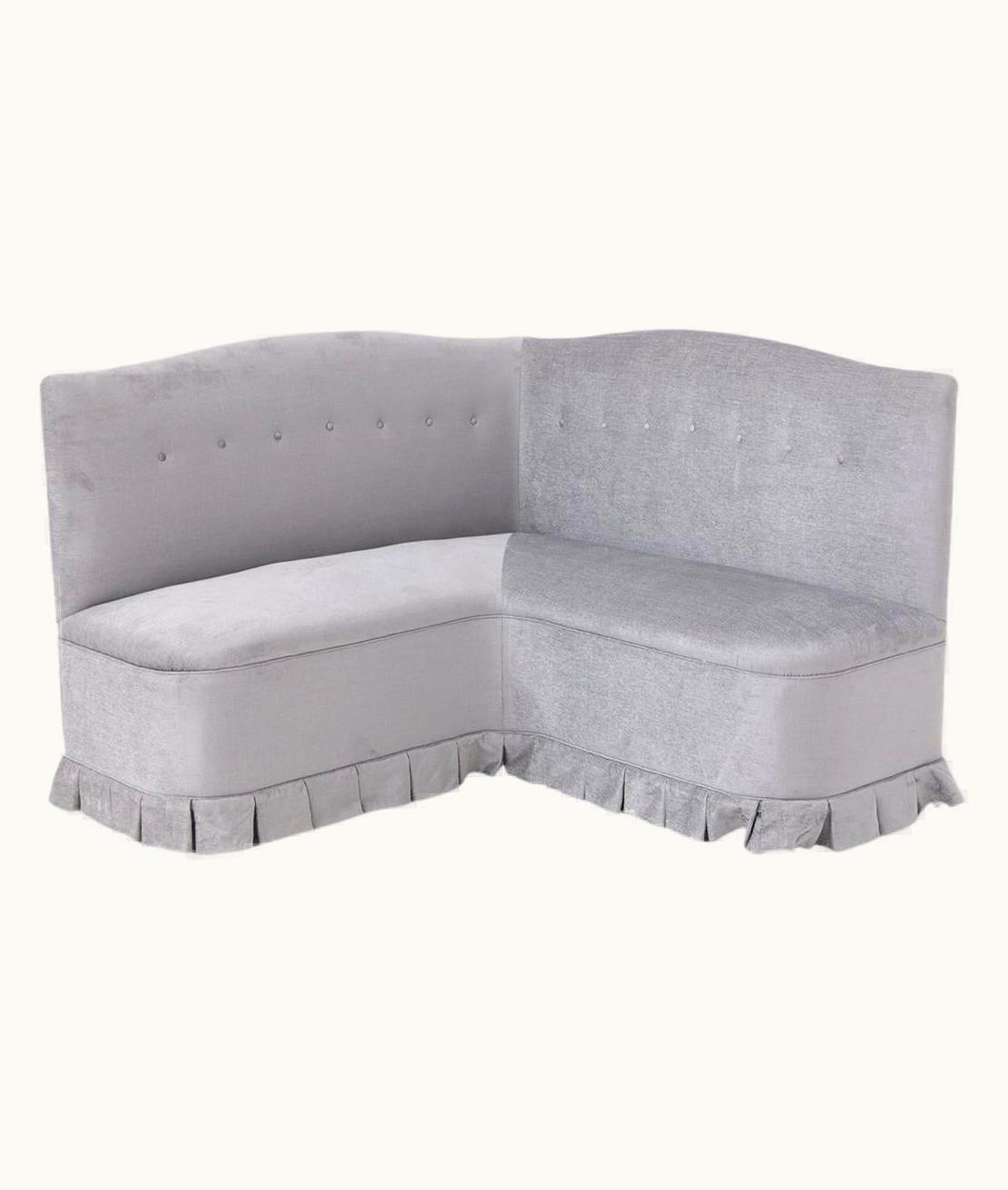 Gio Ponti Gio Ponti Angular Vintage Velvet Sofa By Gio Ponti With Certificate