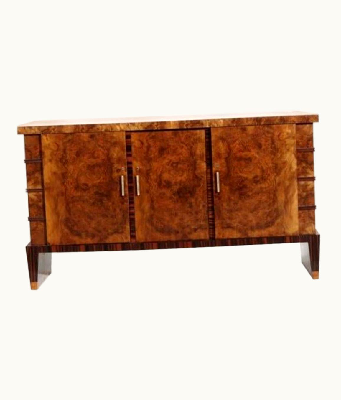 Gio Ponti;Emilio Lancia Gio Ponti;Emilio Lancia Gio Ponti & Emilio Lancia Sideboard In Walnut And Ebony Italian Manufacture 1950