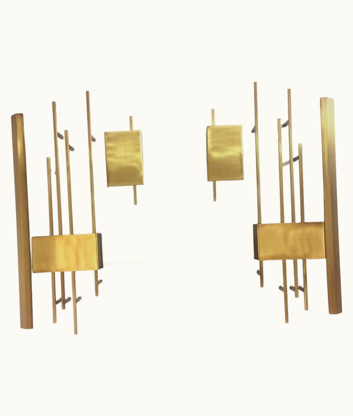Gio Ponti Gio Ponti Pair Gio Ponti Mid-Century Modern Vintage Sconces Model 575 For Lumi In 1972