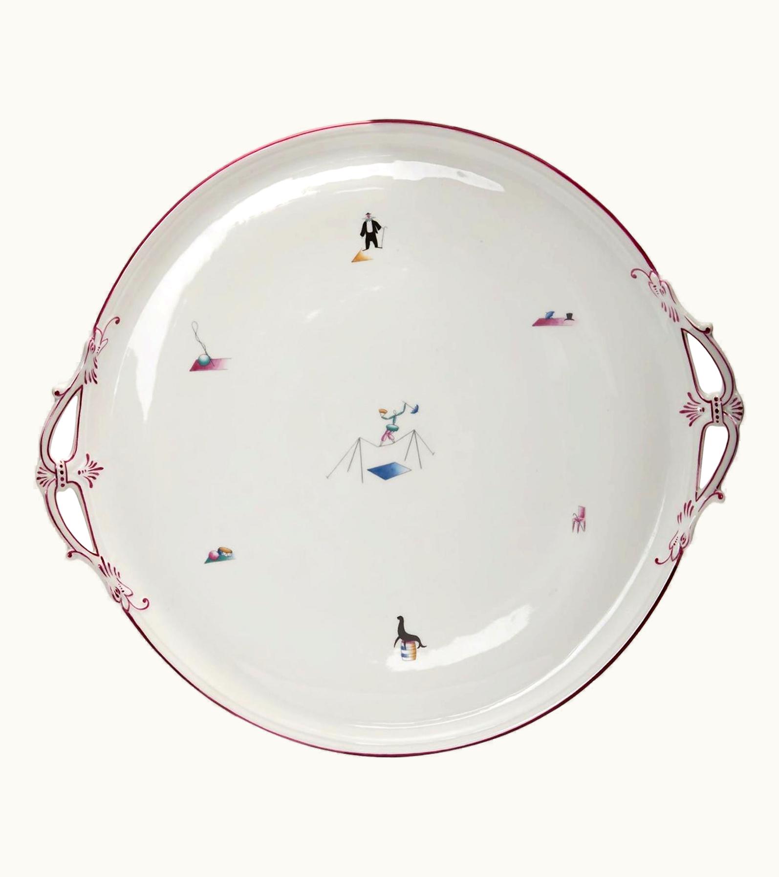 Gio Ponti Gio Ponti Porcelain 'Il Circo' Platter For Richard Ginori, Italy, 1934