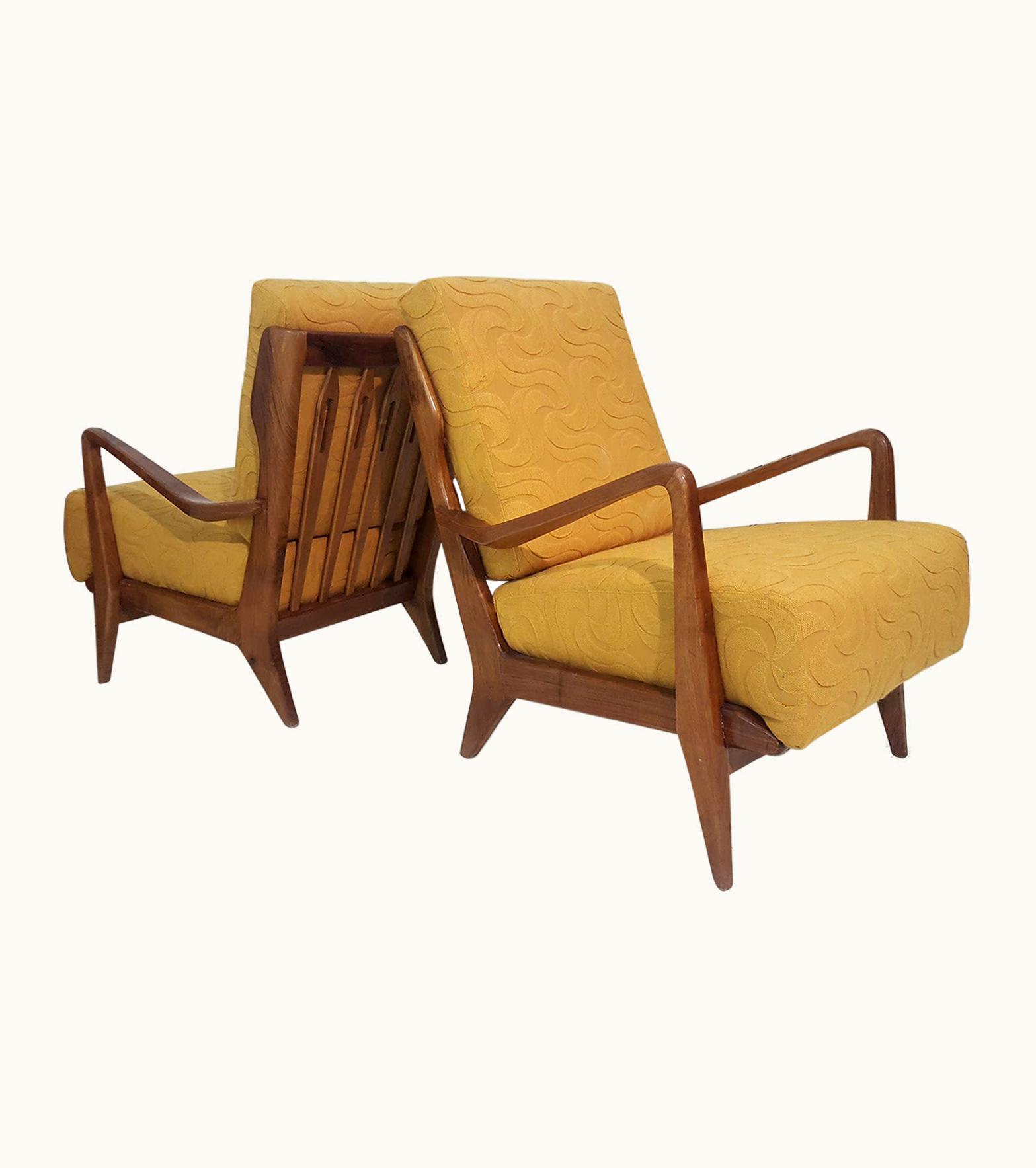 Gio Ponti Gio Ponti For Cassina Couple Of Armchairs Mod. 516, Milano, 1955