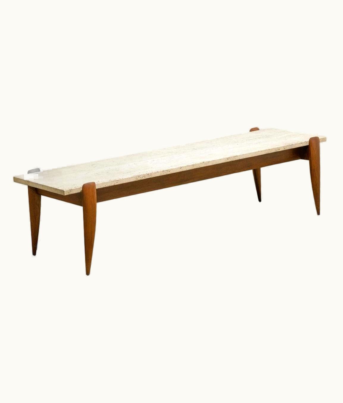 Gio Ponti Gio Ponti For Singer & Sons Travertine Top Coffee Table