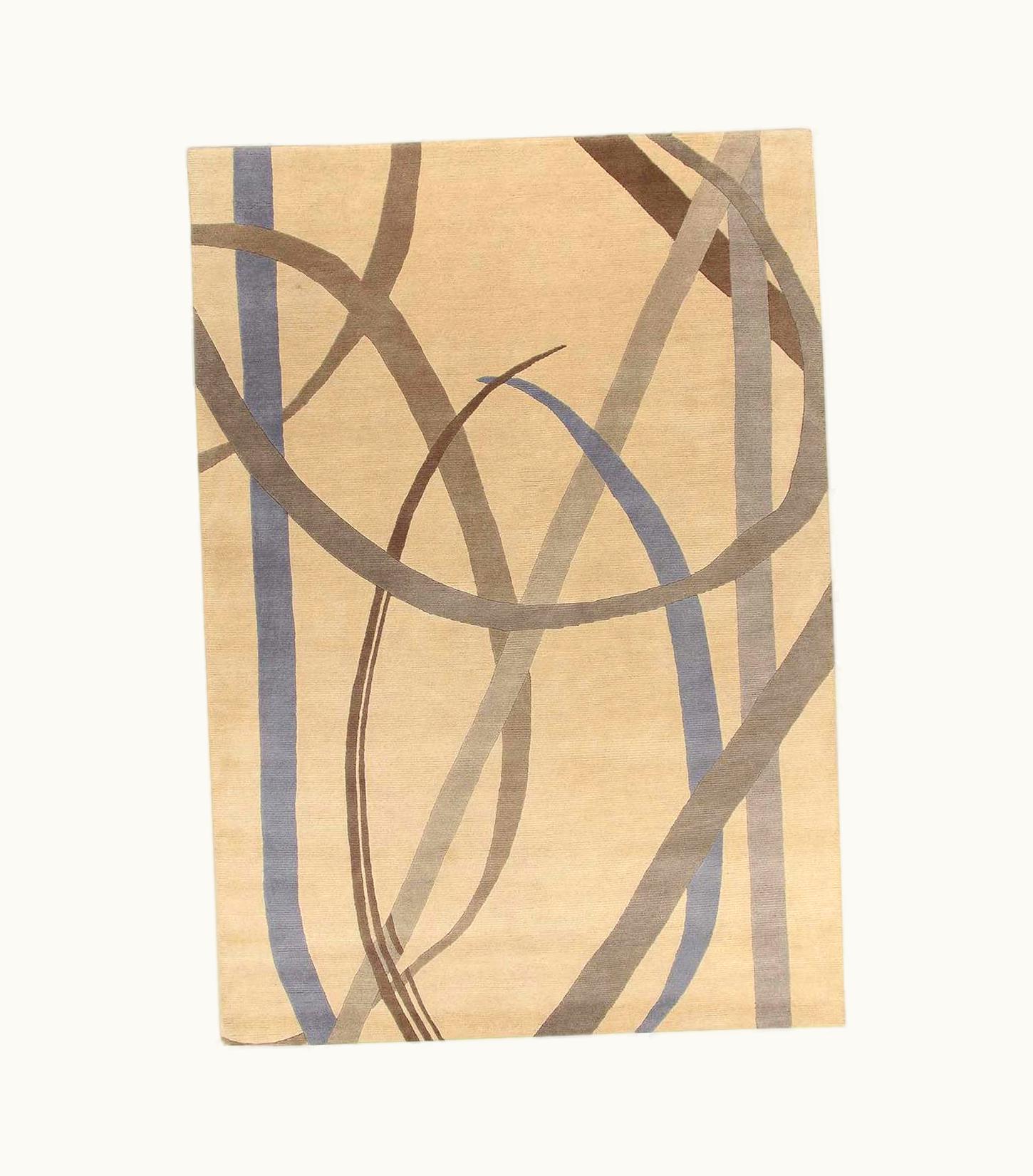 Gio Ponti Gio Ponti Lettera Disegnata Gray Carpet By Gio Ponti