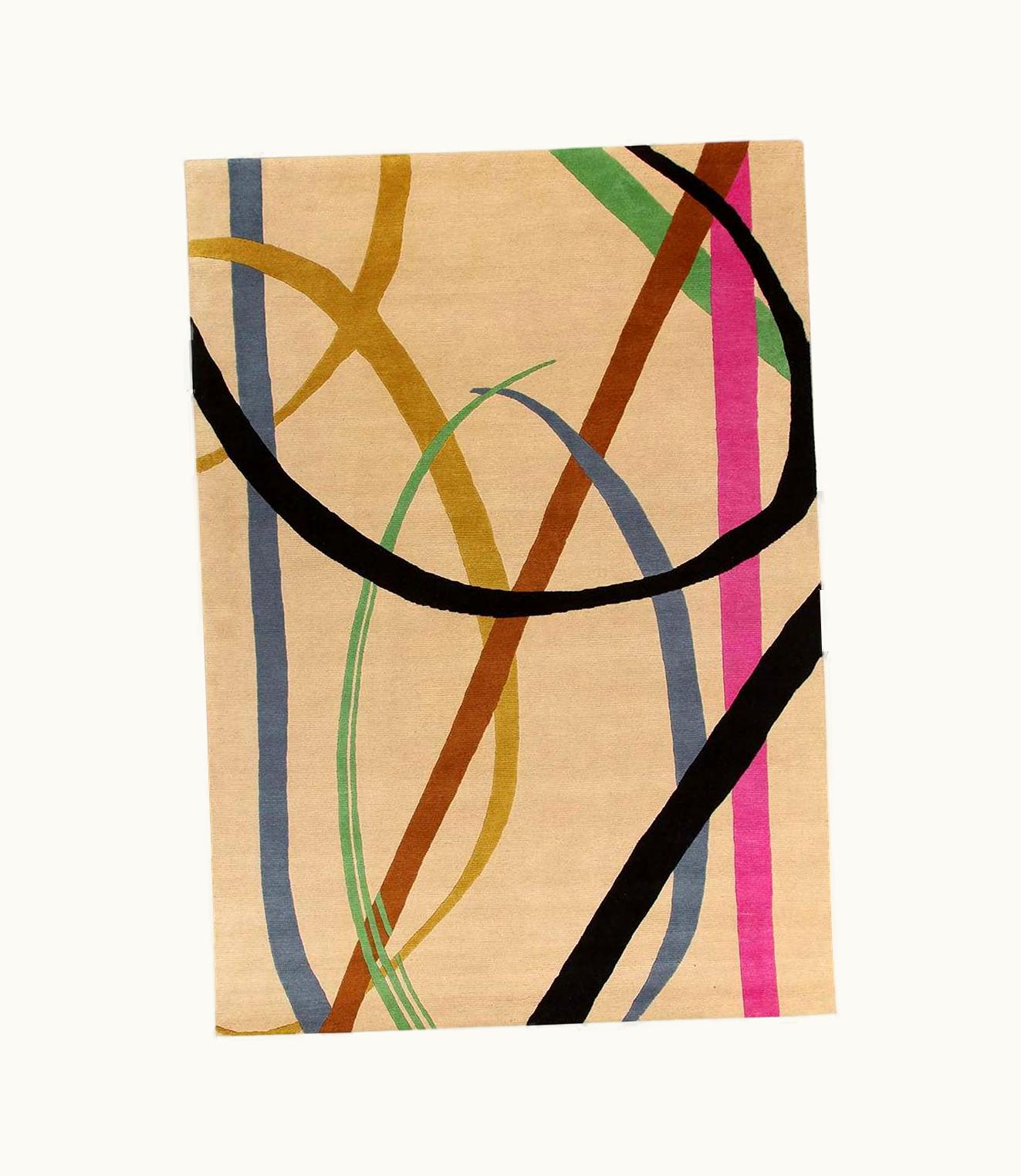 Gio Ponti Gio Ponti Lettera Disegnata Multi Carpet By Gio Ponti