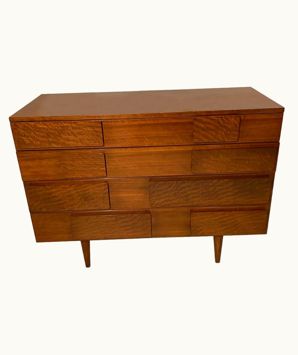 Gio Ponti Gio Ponti Four-Drawer Dresser Chest With M. Singer And Sons Label