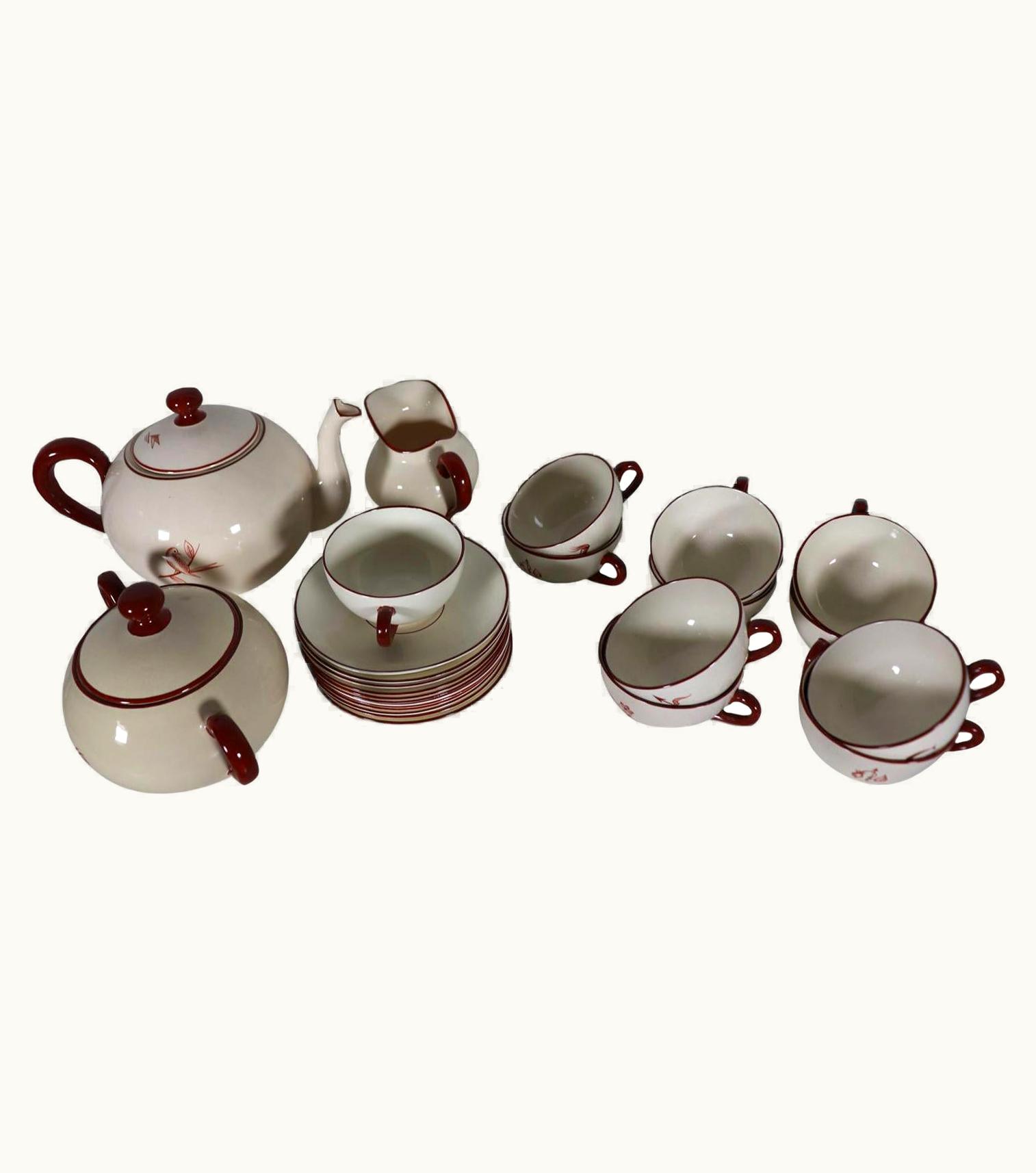 Gio Ponti Gio Ponti Tea Service, Richard Ginori- San Cristoforo, Milan, 1930s