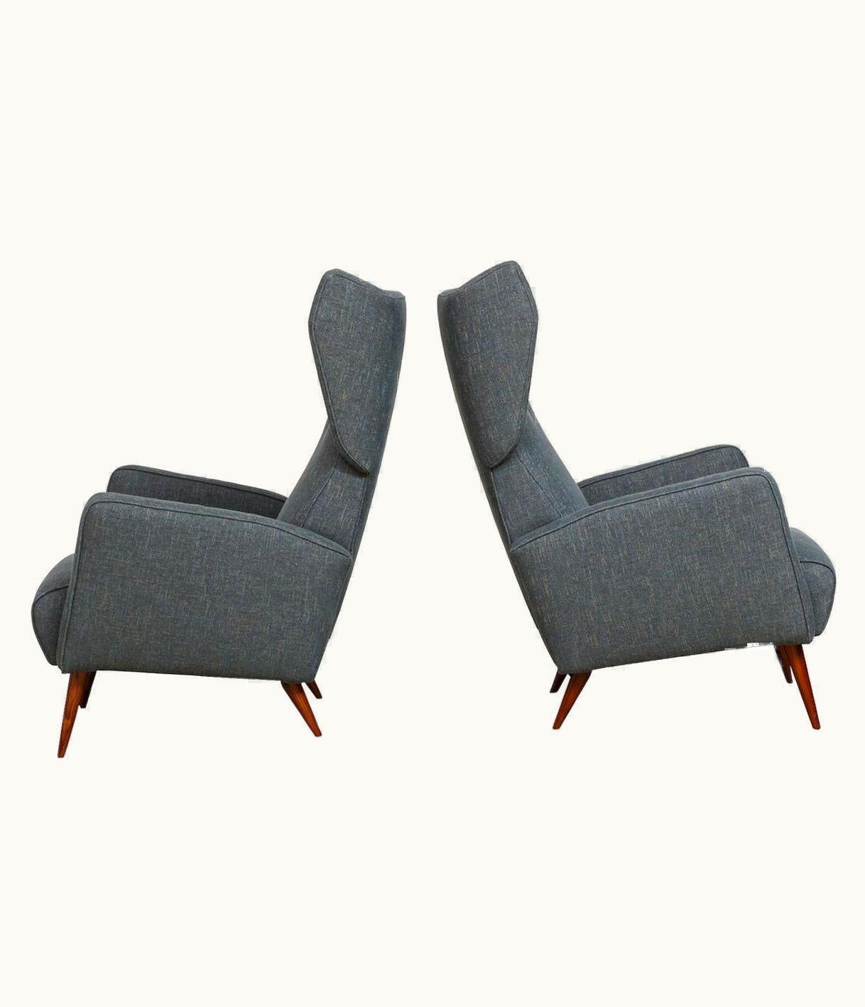 Gio Ponti Gio Ponti Rare Pair Of Lounge Chairs