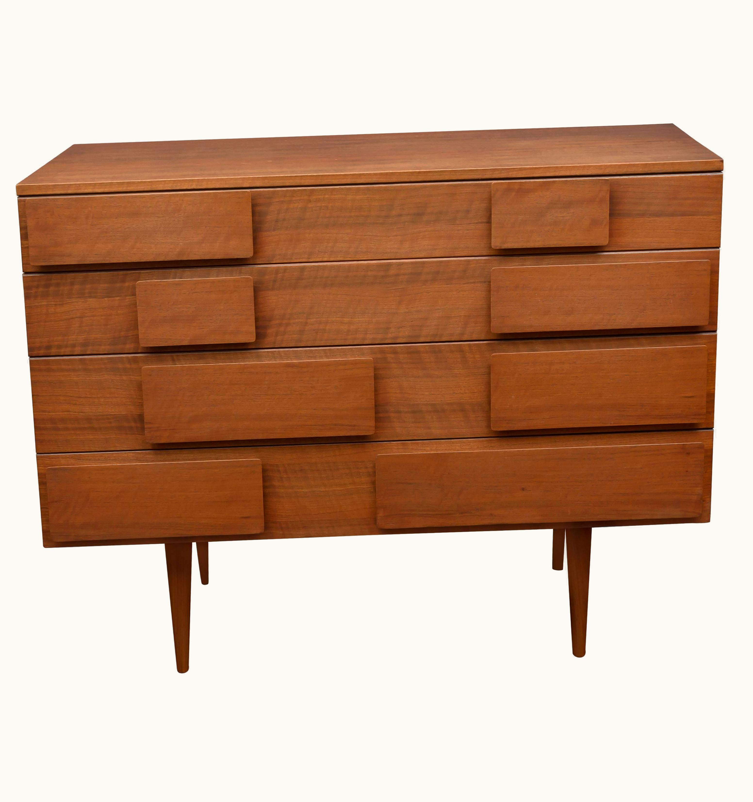 Gio Ponti Gio Ponti Walnut Commode For Singer & Sons