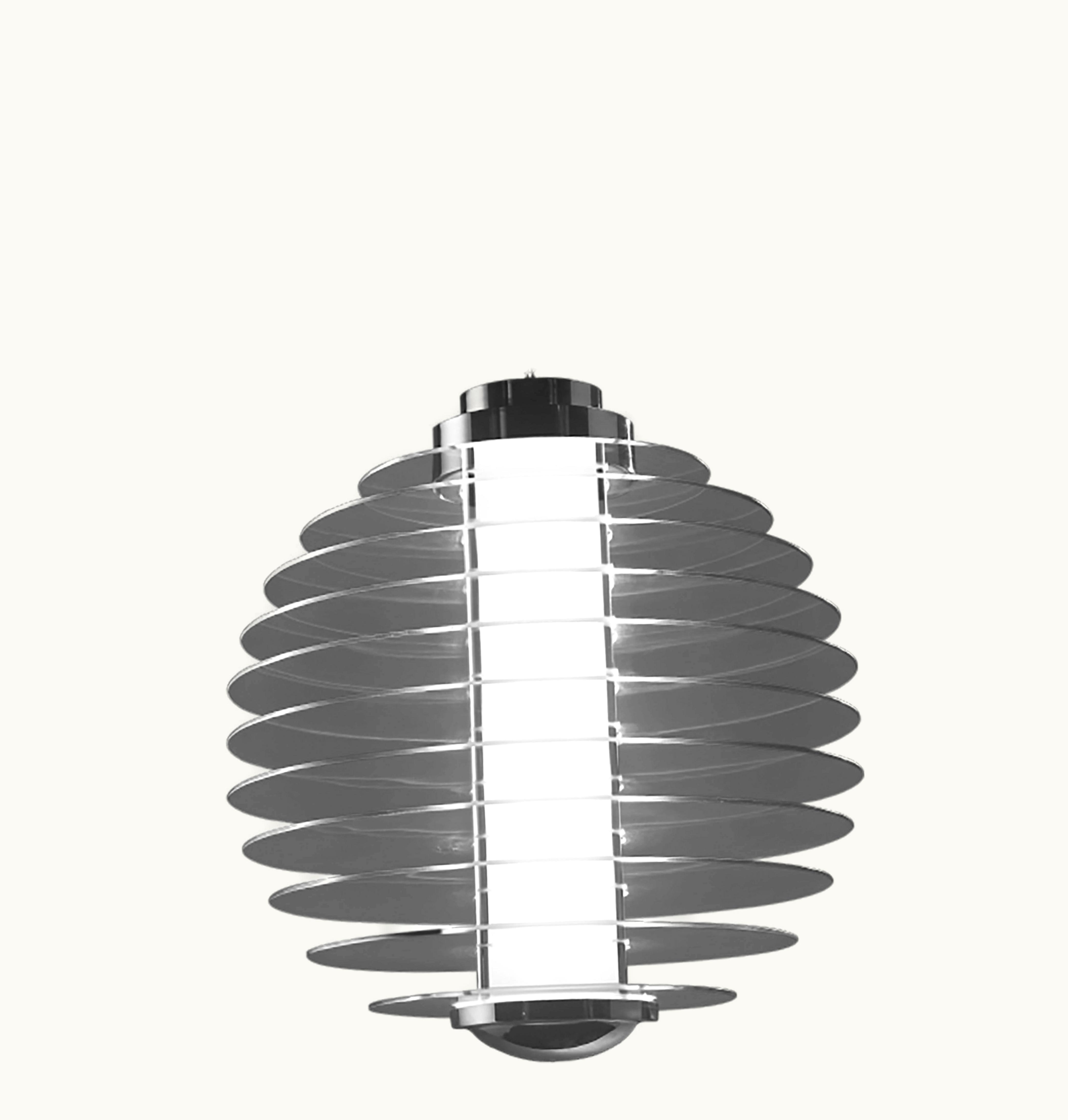 Gio Ponti Gio Ponti Fontana Arte 0024 Suspension Lamp In Glass And Brass, Designed In 1932