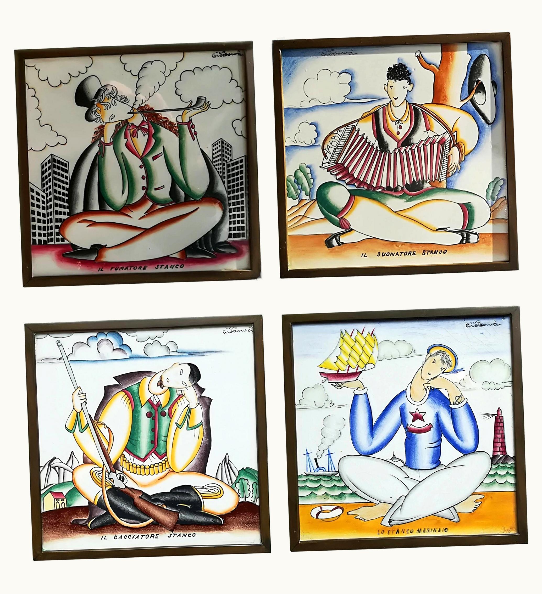 Gio Ponti Gio Ponti Gio Ponti, 1930, Ceramic Wall Tiles