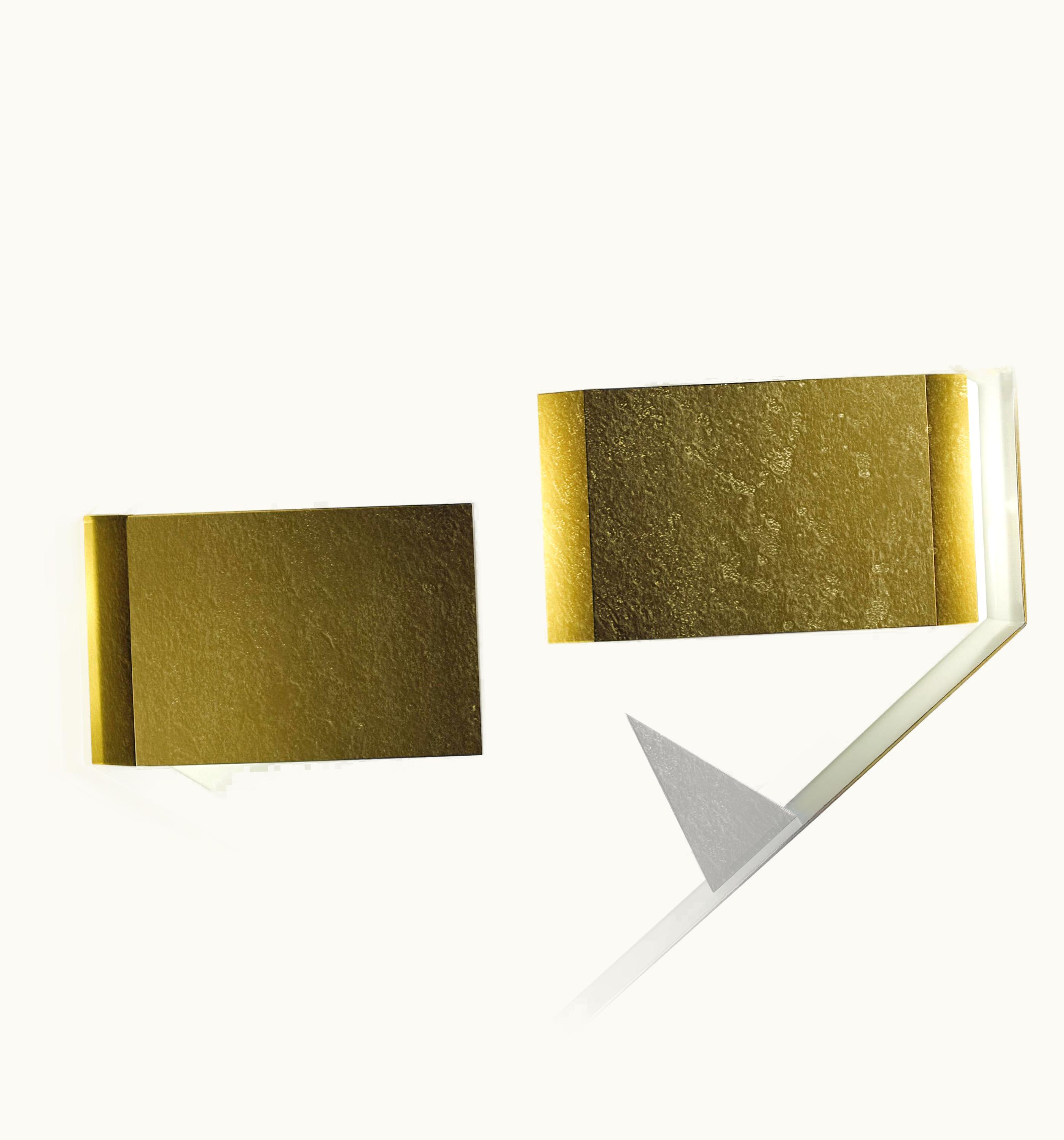 Gio Ponti Gio Ponti Wall Sconce Screen Of Light Gio Ponti Limited Edition 2012 2017 Bronzed Brass