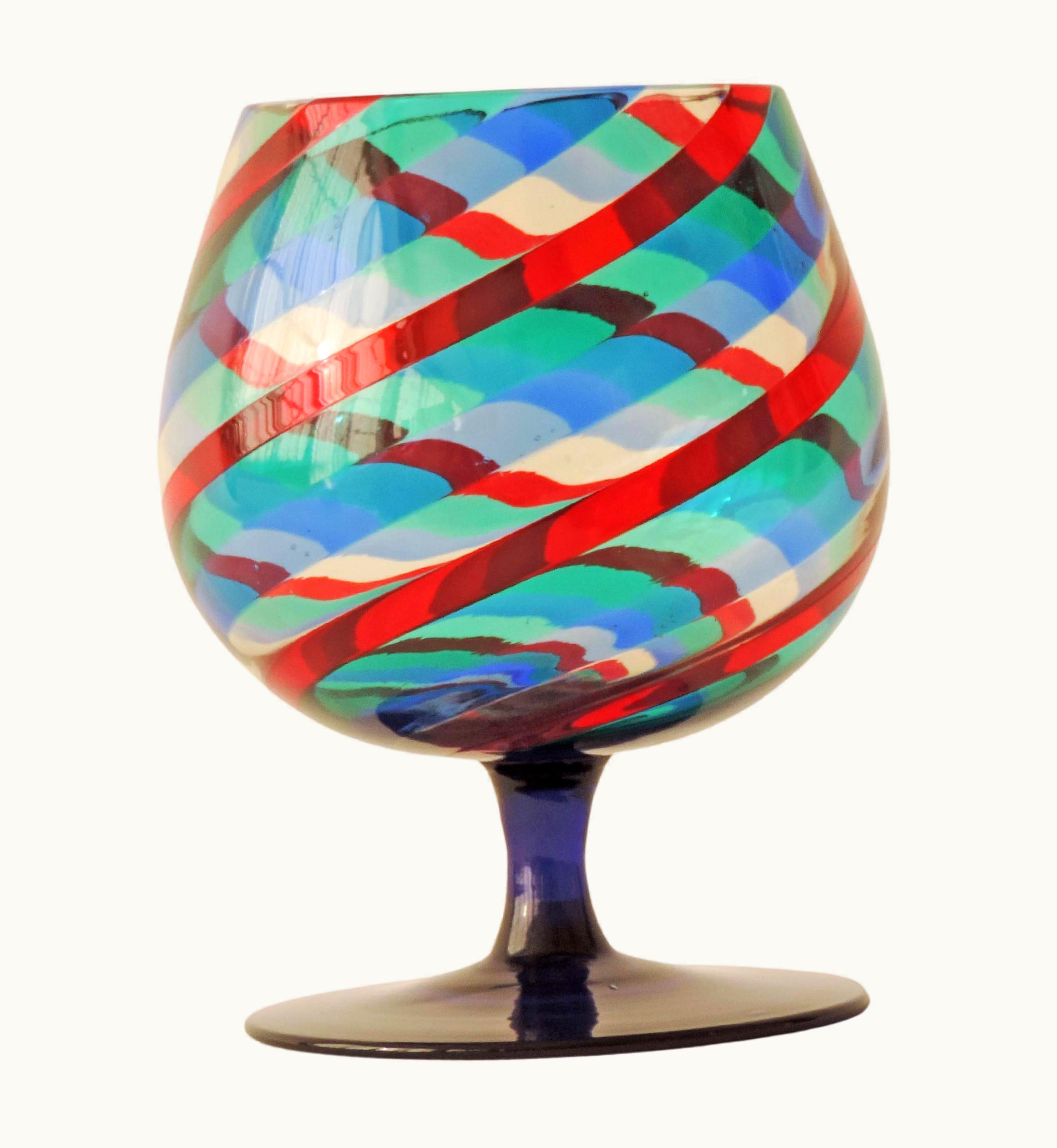 Gio Ponti;Paolo Venini Gio Ponti;Paolo Venini Gio Ponti And Paolo Venini A Canne Morandiane Series Glass For Venini, 1955