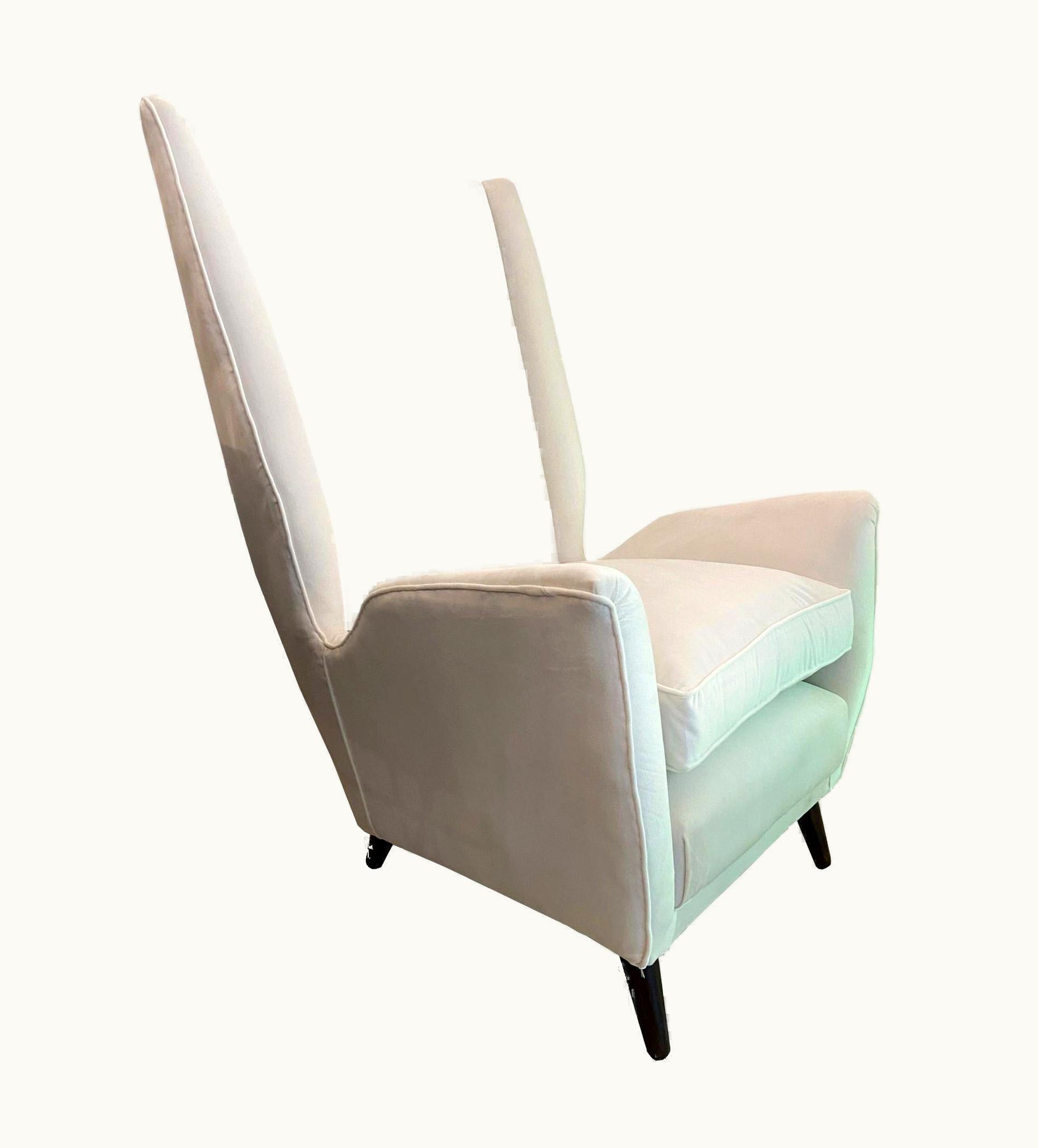 Gio Ponti Gio Ponti For ISA High Back Armchair, Italy, 1950s