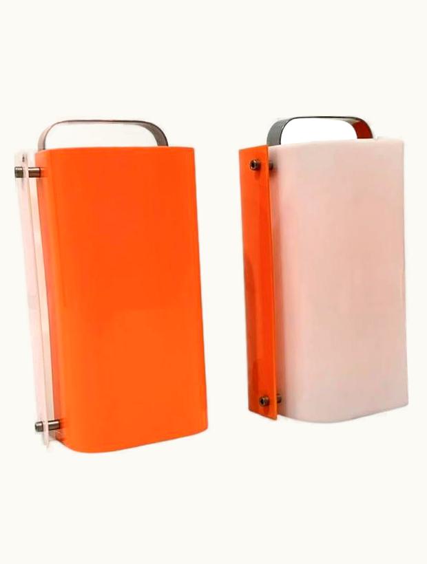 Gio Ponti Gio Ponti Pair Of Gio Ponti Polsino Table Lamps For Guzzini 1960s