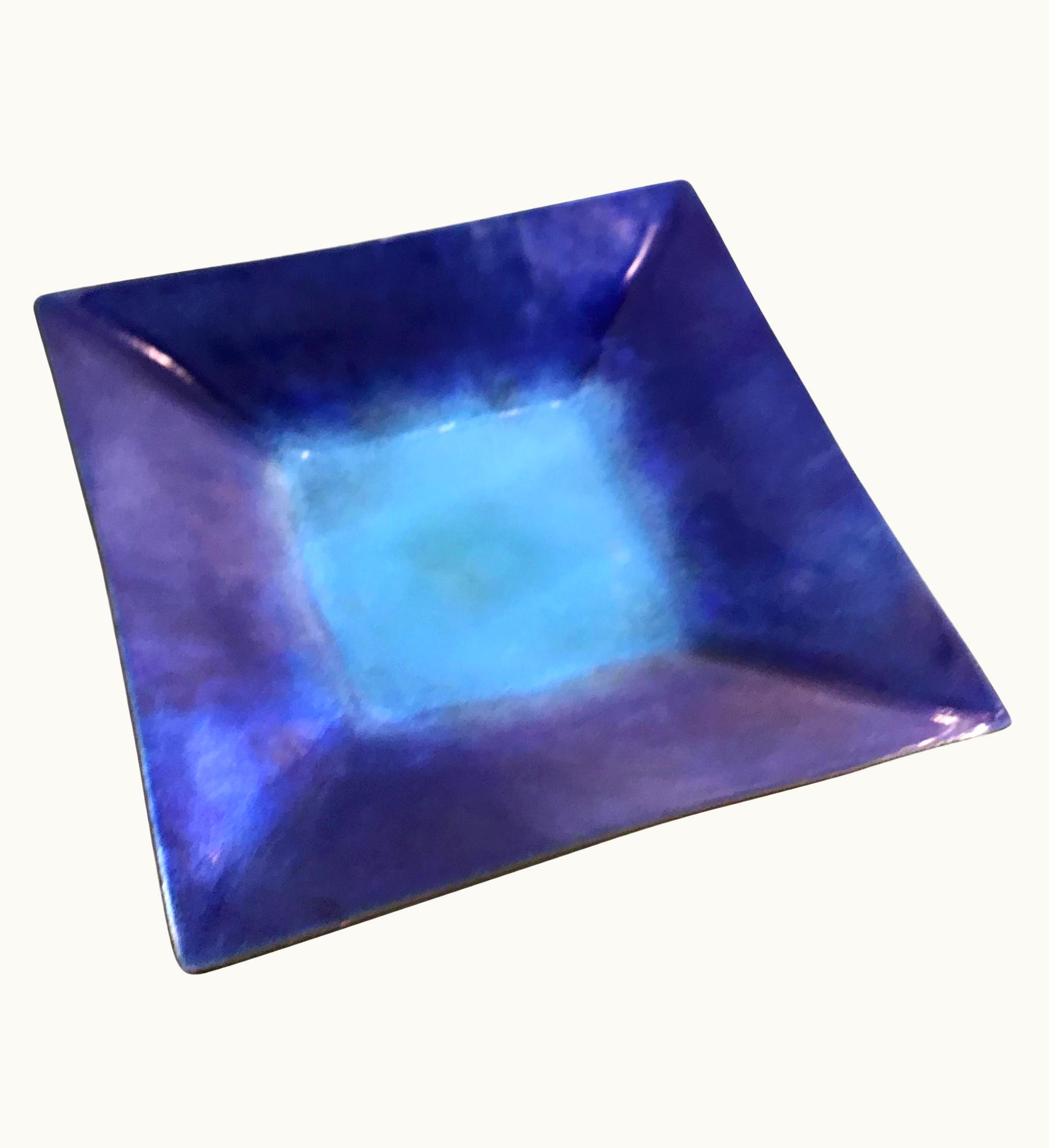 Gio Ponti Gio Ponti De Poli "Gio'Ponti" Centerpiece/Pocket Emptier Enameled Copper, 1950, Italy