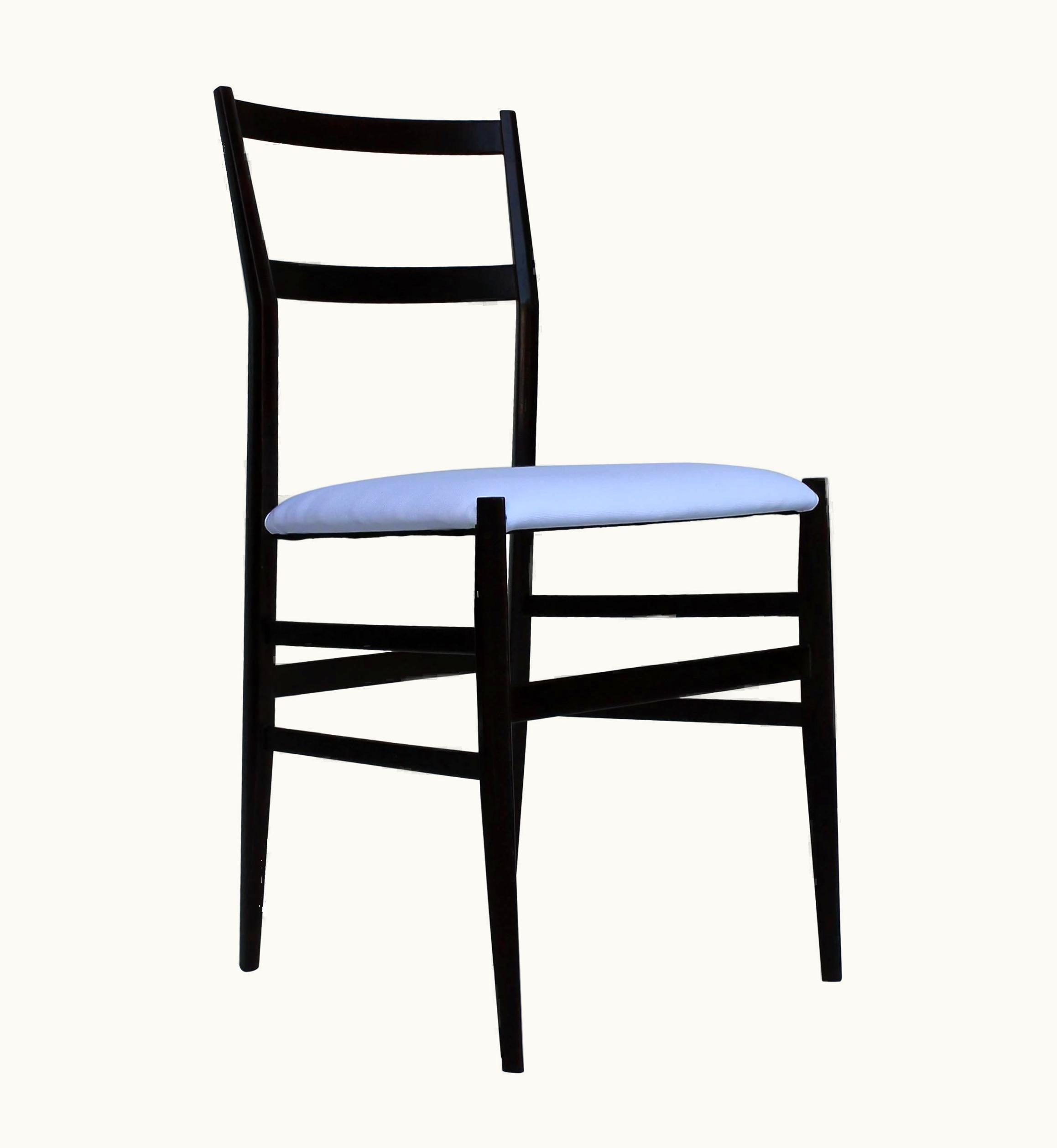 Gio Ponti Gio Ponti Midcentury Gio Ponti Mahogany Ashwood 699 Leggera Italian Chair For Cassina 1957