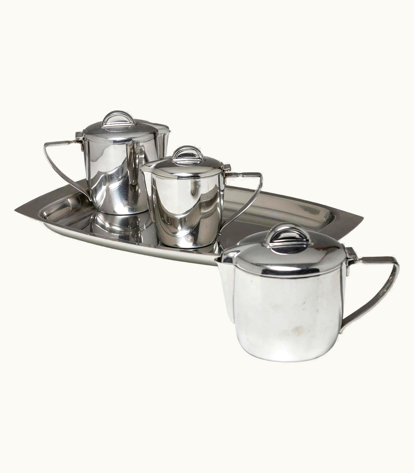 Gio Ponti Gio Ponti Steel Set By Gio Ponti For Calderoni