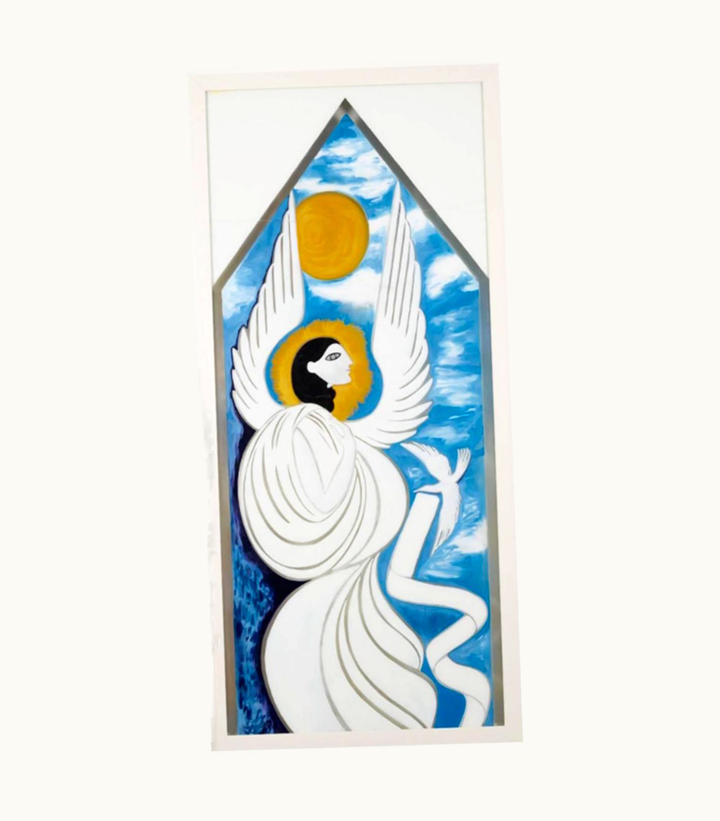 Gio Ponti Large Gio Ponti Study For Window At Shui-Hing Department Store, Singapore, 1978