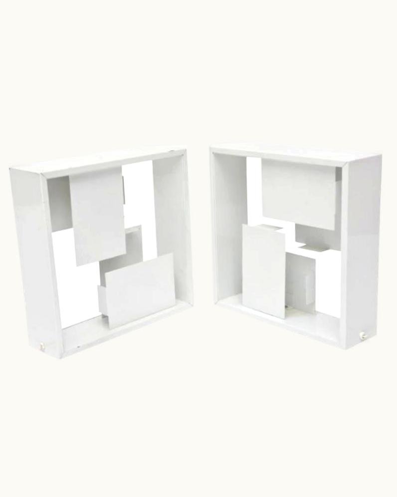 Gio Ponti Gio Ponti Set Of 3 Italian Modern White Table Lamps/ Wall Lights, Gio Ponti
