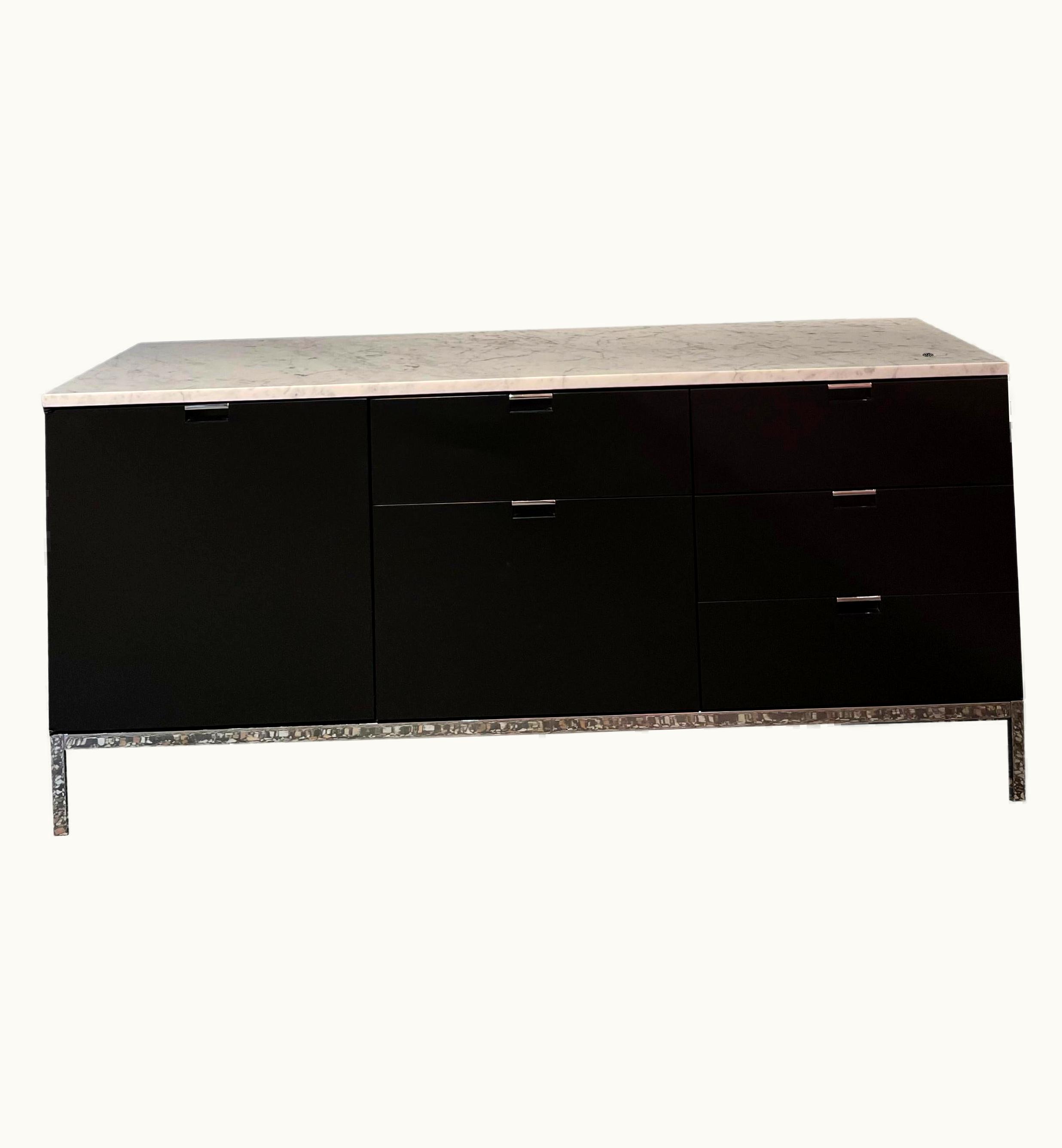 Florence Knoll Florence Knoll International Sideboard / By Florence Knoll, Circa 1980 / Steel And Oak