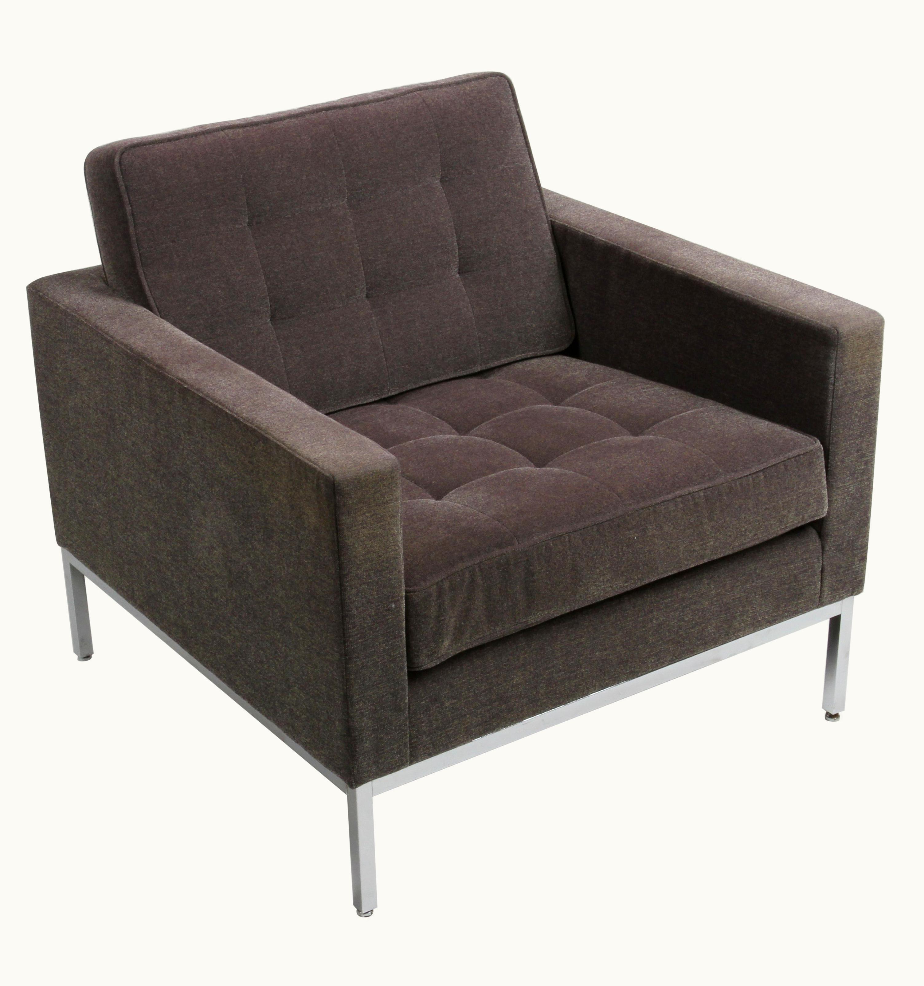 Florence Knoll Classic Florence Knoll For Knoll Studio Tufted Lounge Or Club Chair, Signed