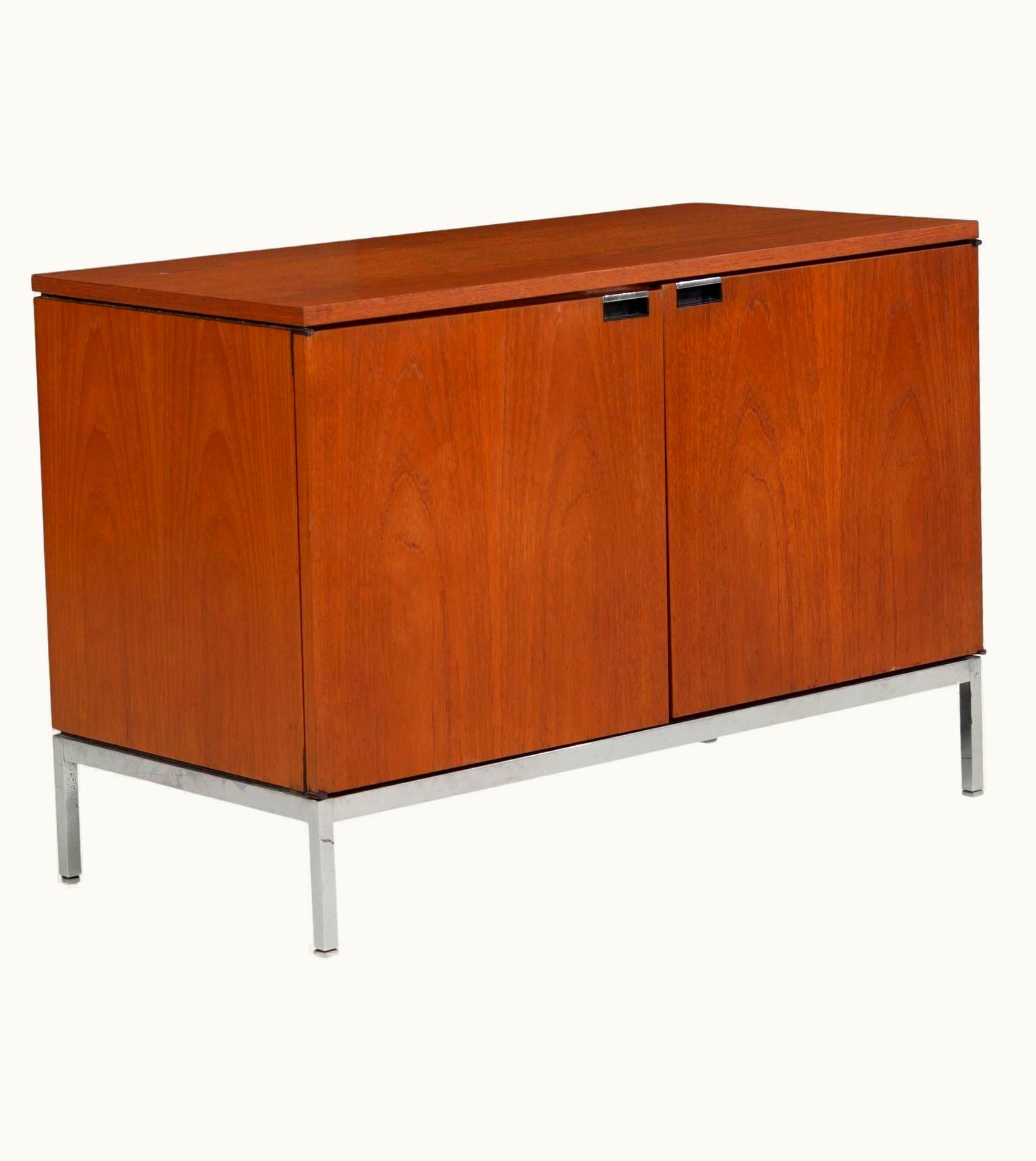 Florence Knoll Florence Knoll Two-Door Cabinet In Teak-Wood
